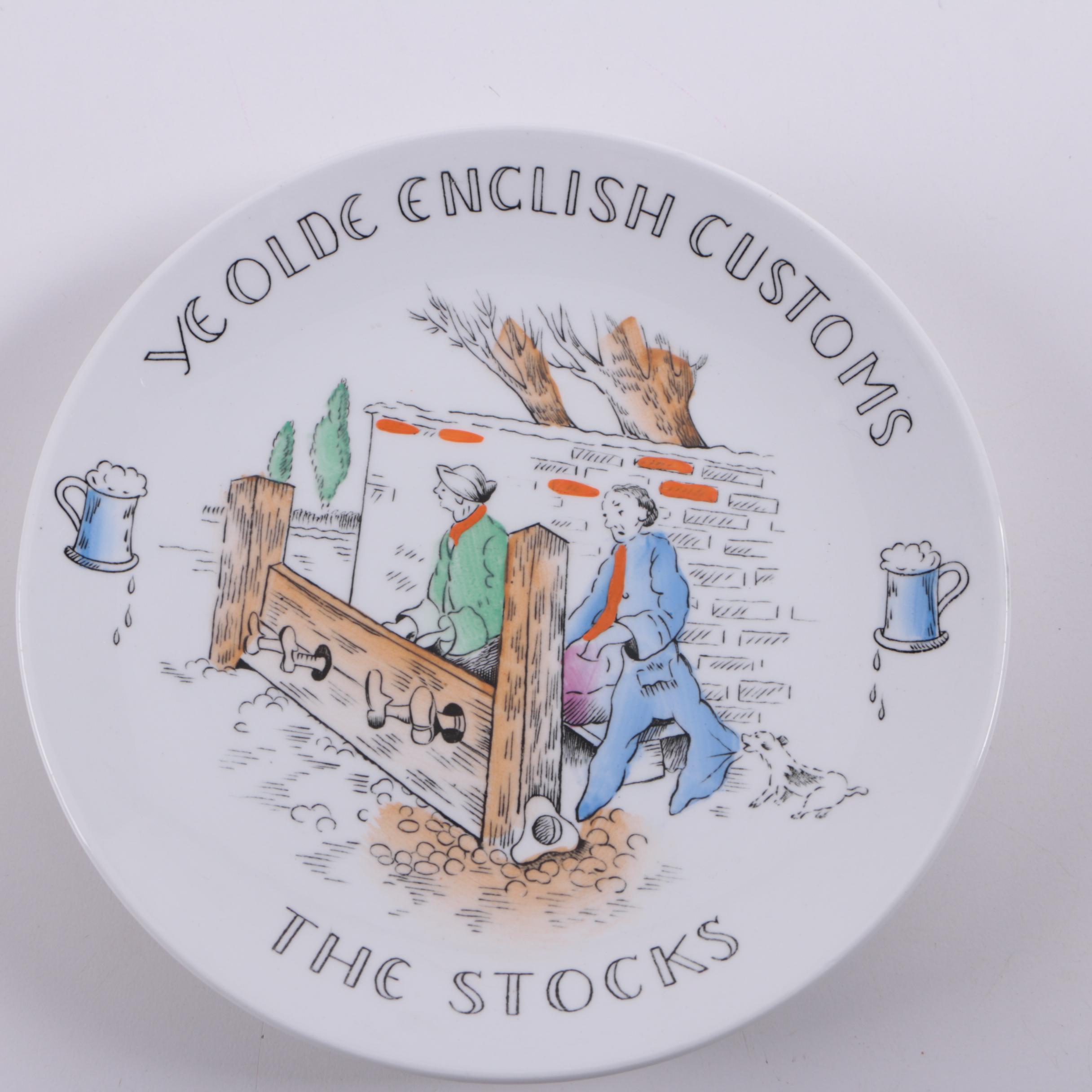 Burgess & Leigh "Ye Olde English Customs" Plates