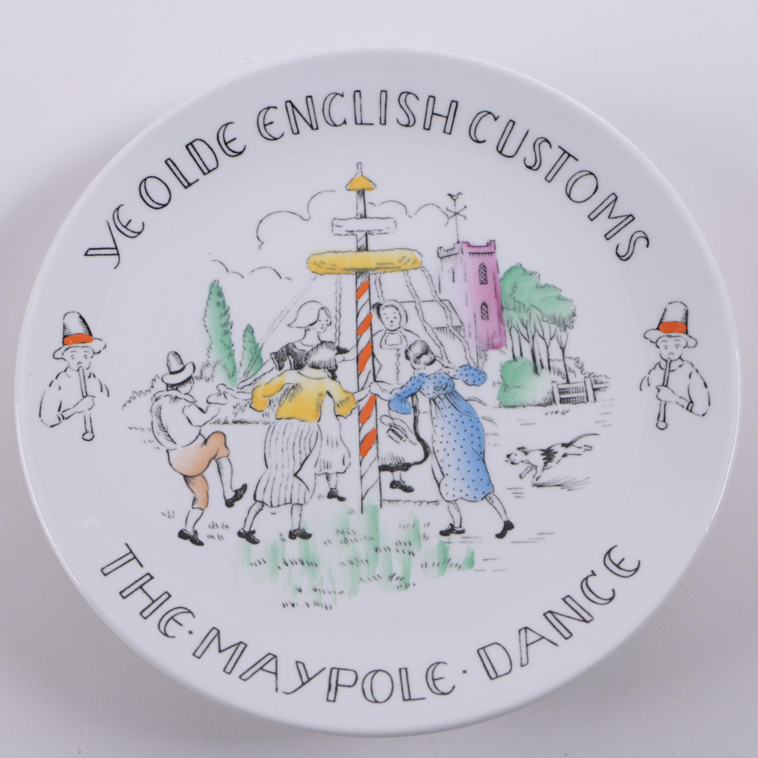 Burgess & Leigh "Ye Olde English Customs" Plates
