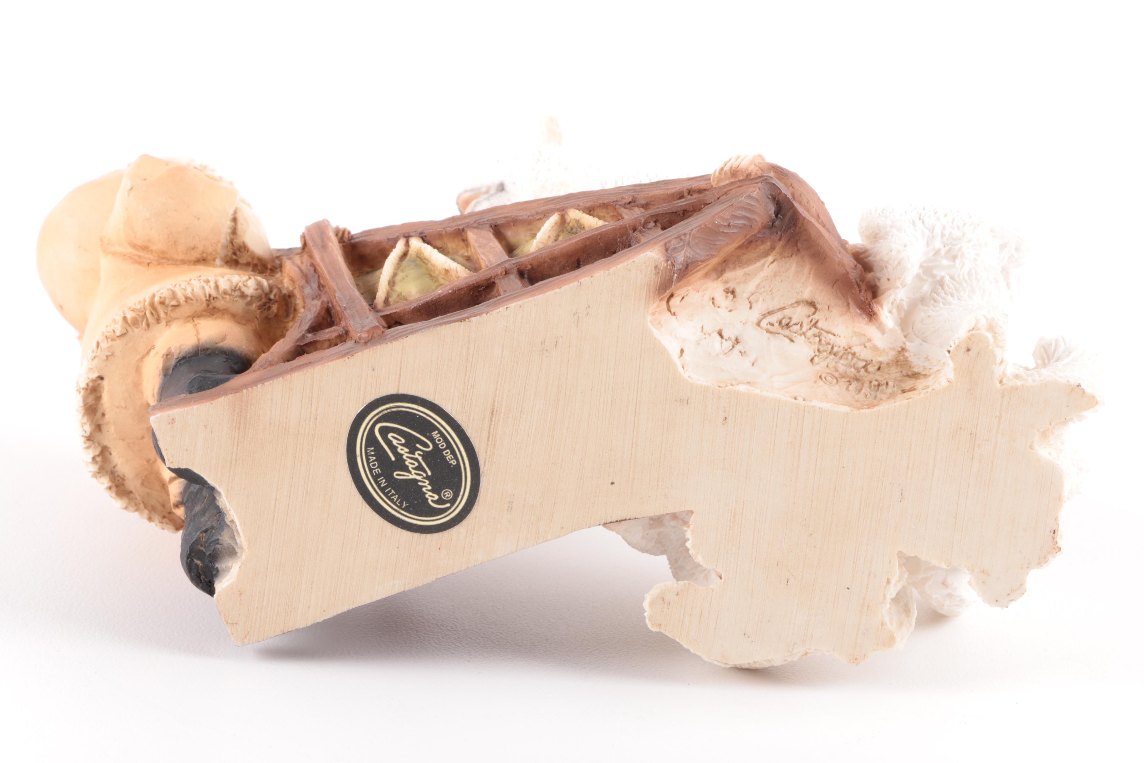 Castagna Young Inuit Musher with Sled Dogs Figurine