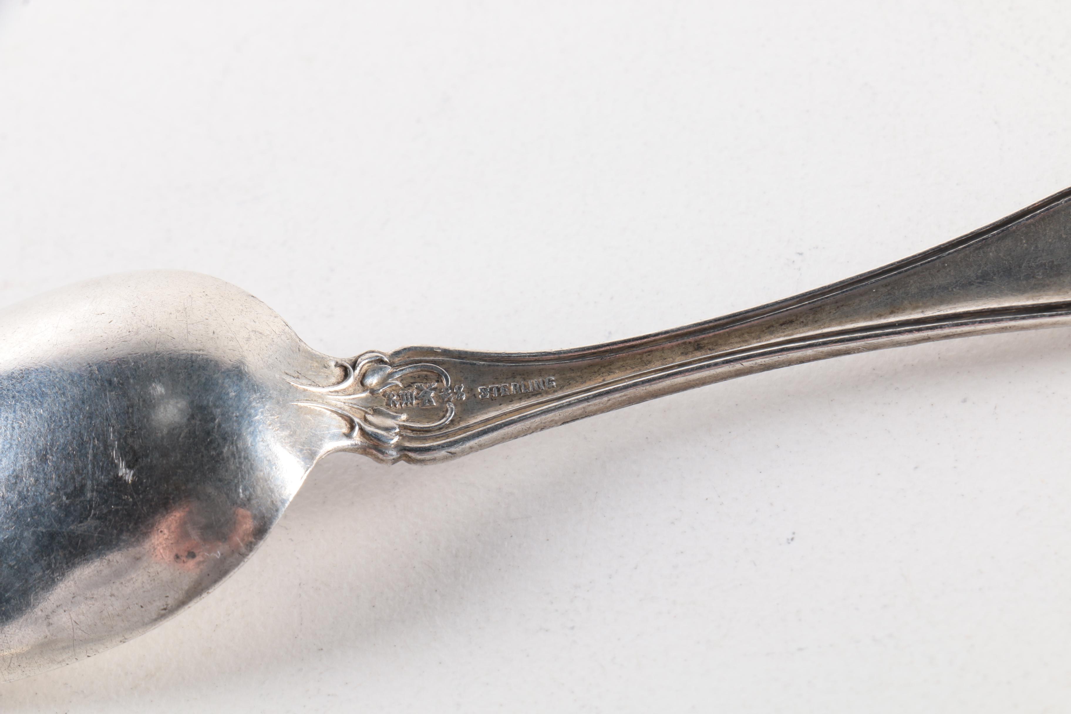 Tiffany & Co "Windham" Sterling Knife and Assorted Coin and Sterling Flatware