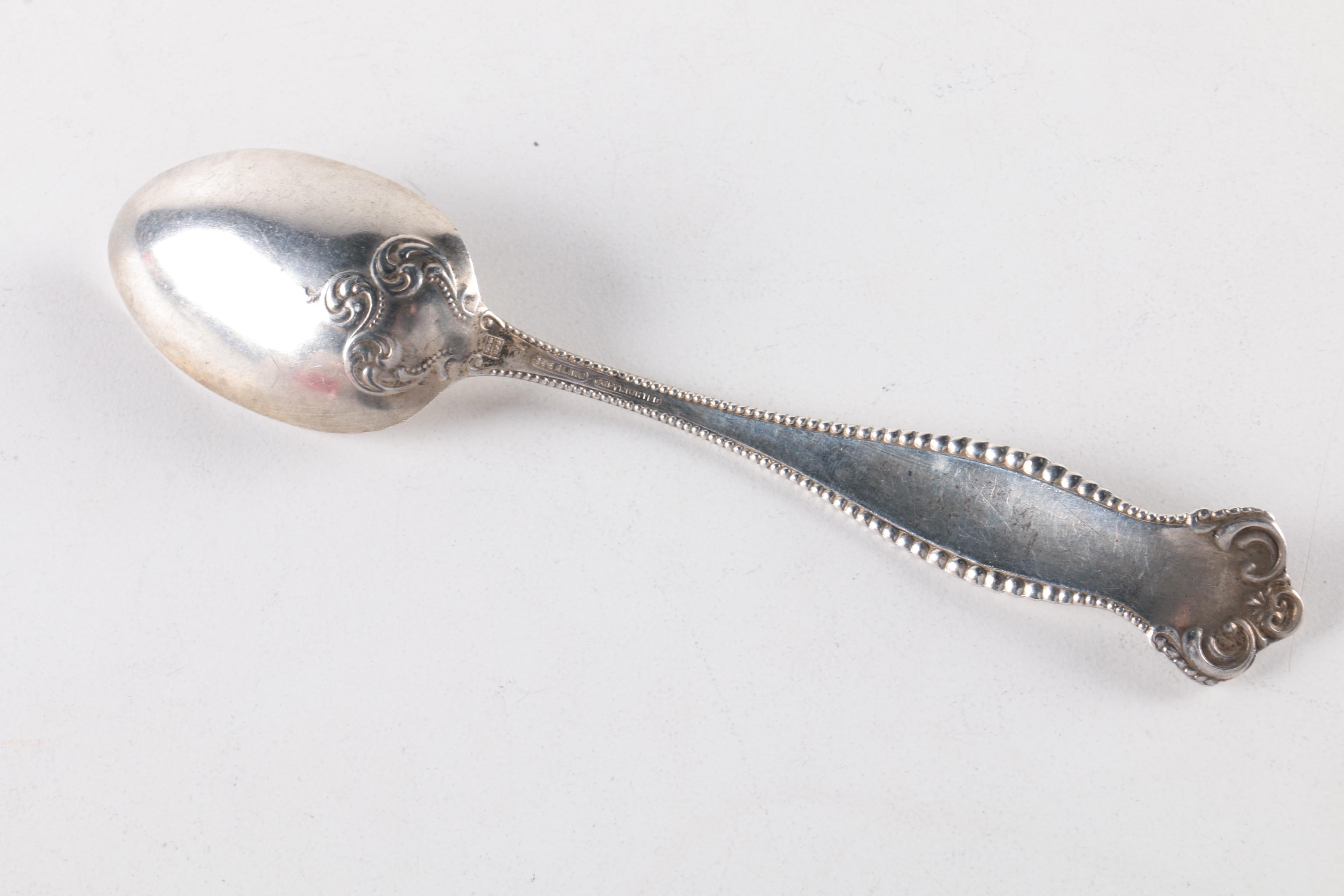 Tiffany & Co "Windham" Sterling Knife and Assorted Coin and Sterling Flatware