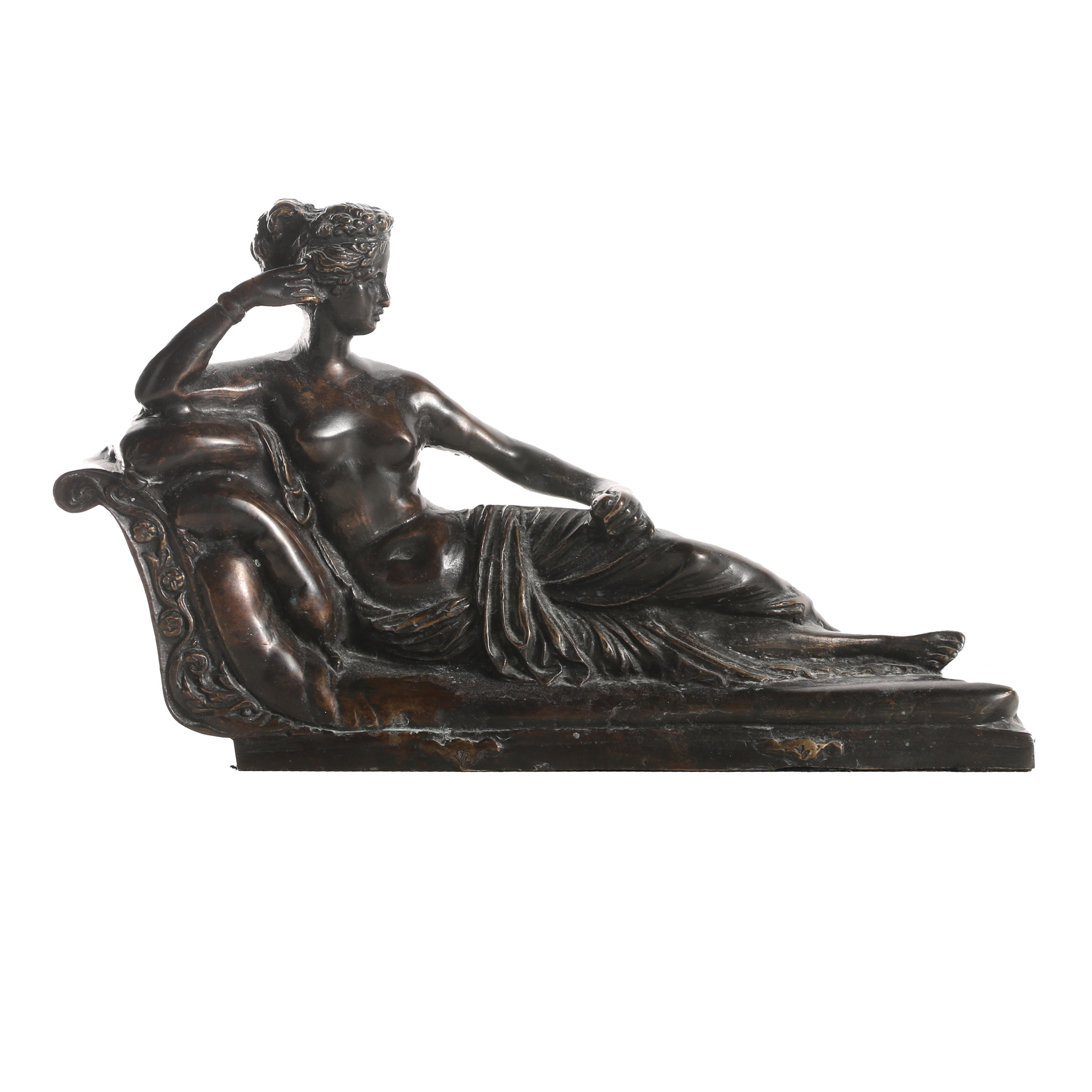 Cast Brass Sculpture After Antonio Canova "Venus Victrix"