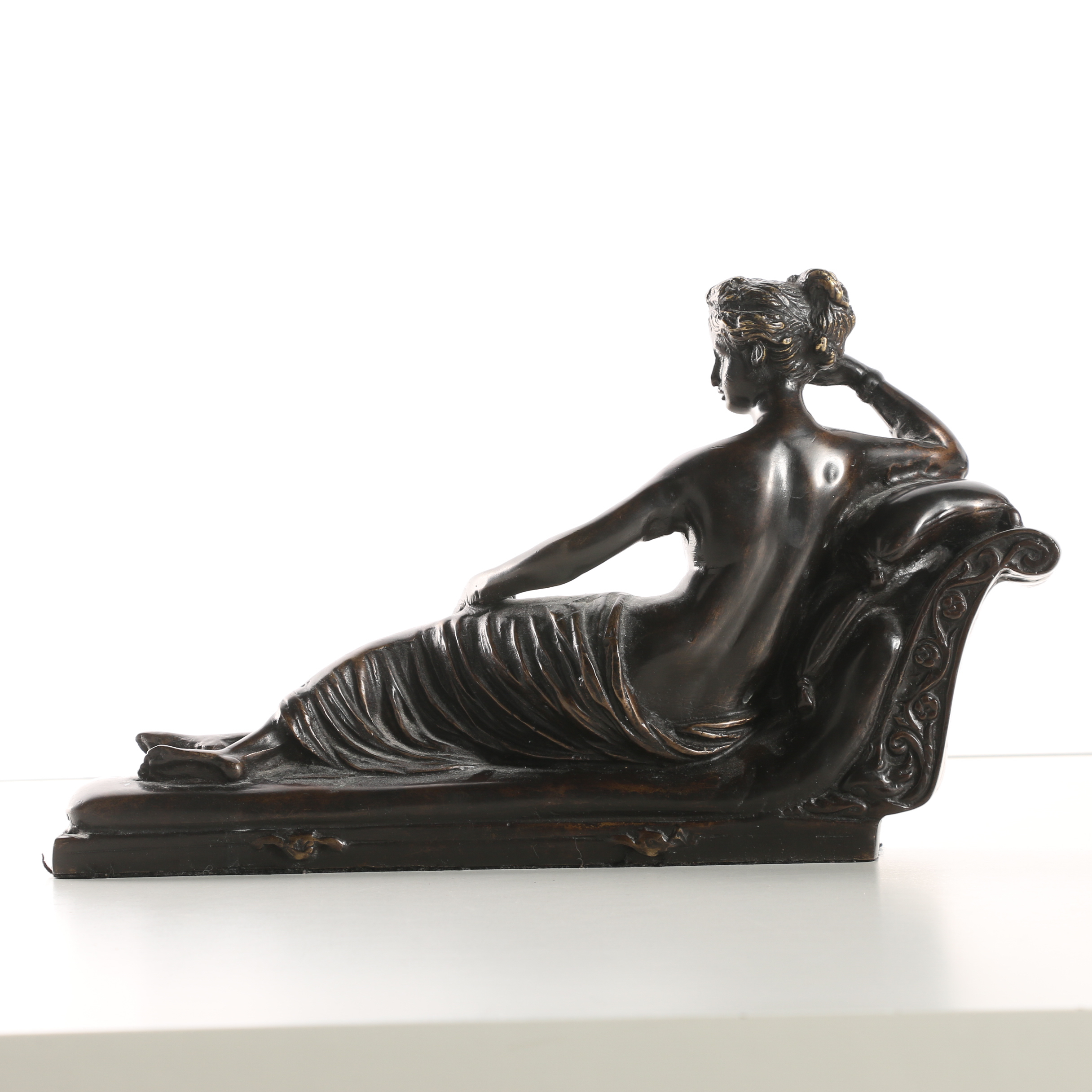 Cast Brass Sculpture After Antonio Canova "Venus Victrix"