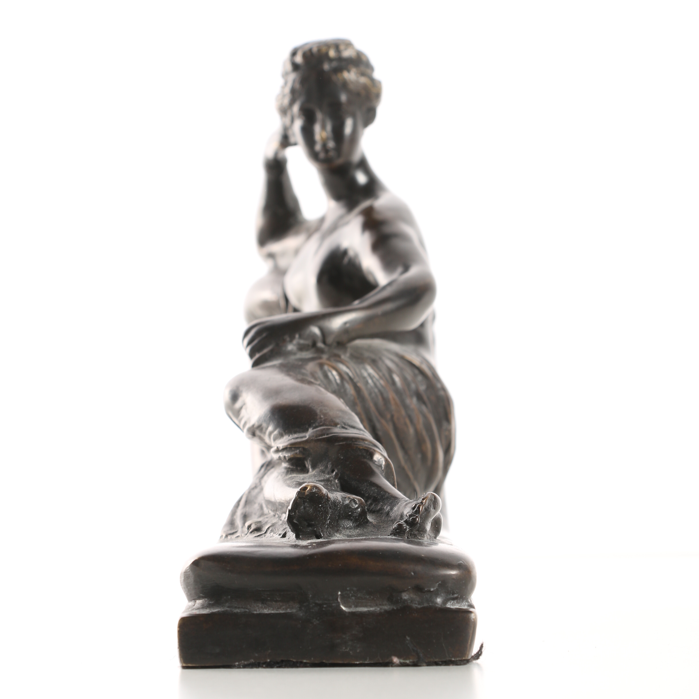 Cast Brass Sculpture After Antonio Canova "Venus Victrix"