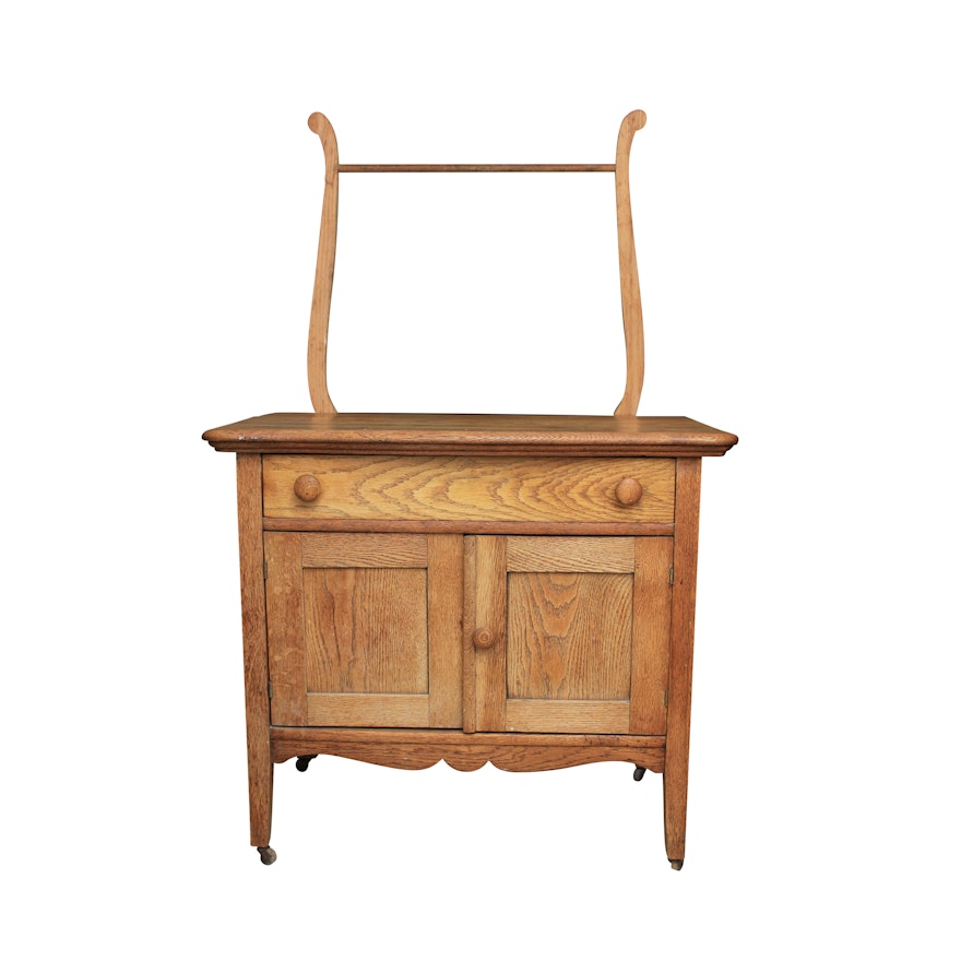 Antique Oak Washstand by Forsyth Chair Co.