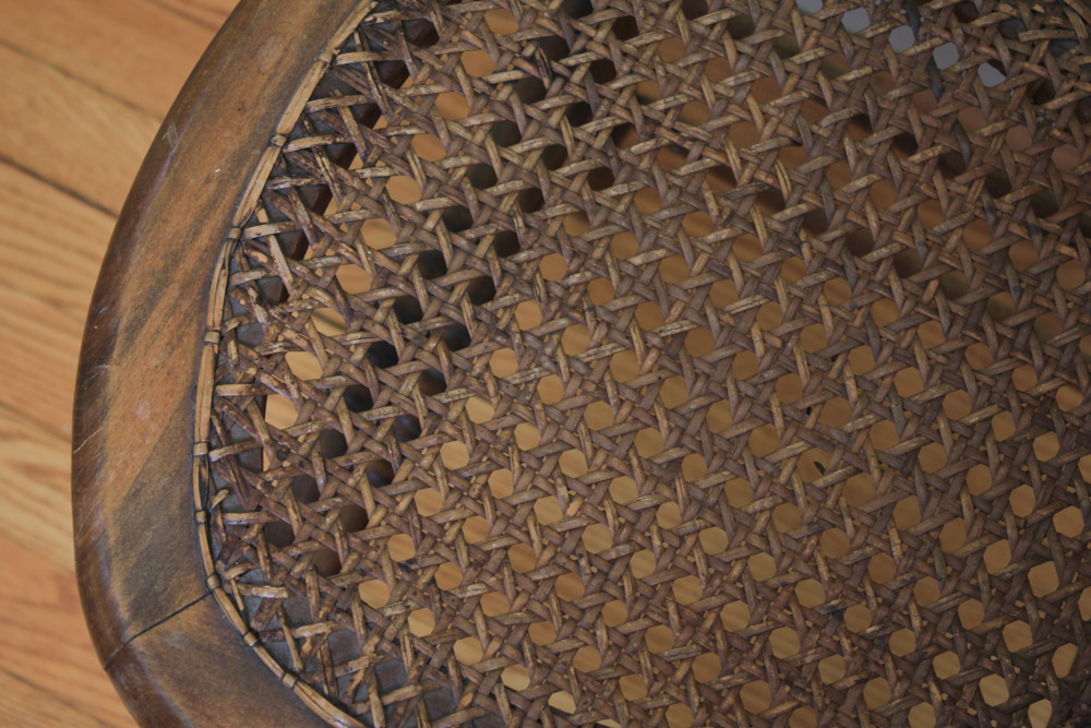 Set of Three Antique Cane Seat Side Chairs