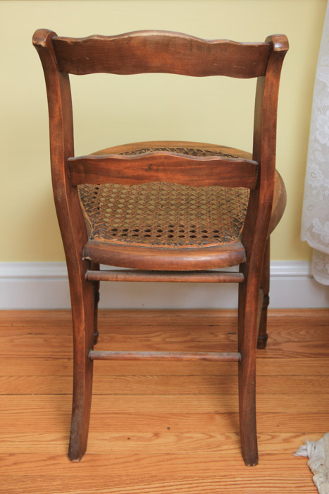 Set of Three Antique Cane Seat Side Chairs