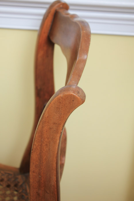 Set of Three Antique Cane Seat Side Chairs