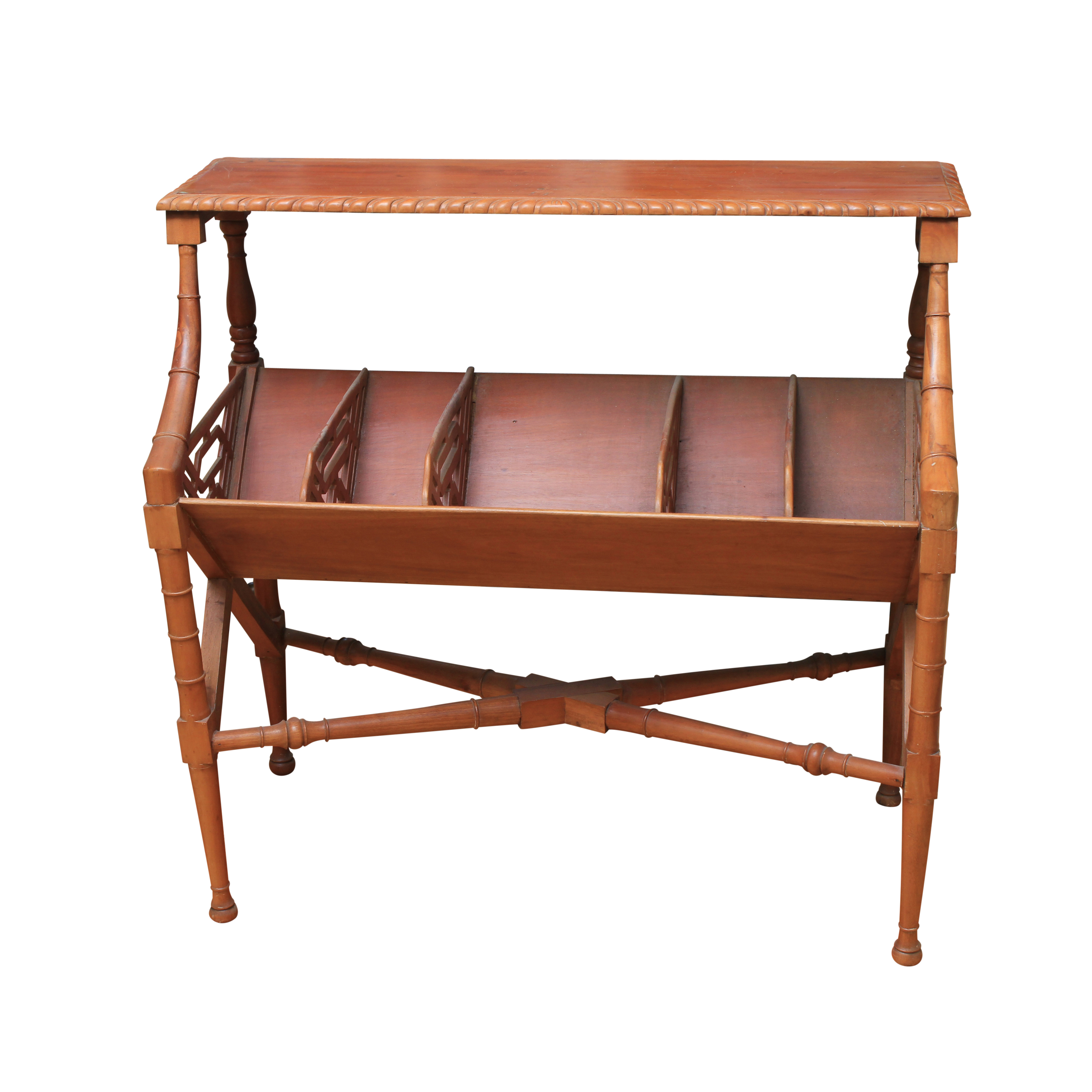 Vintage Wooden Book Rack