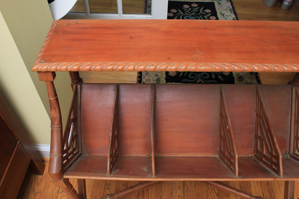 Vintage Wooden Book Rack
