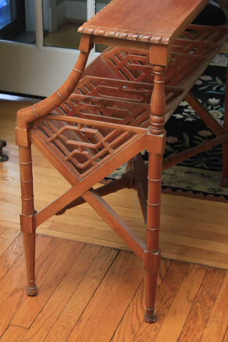 Vintage Wooden Book Rack