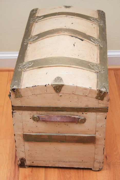 Antique Trunk with Velvet Lining