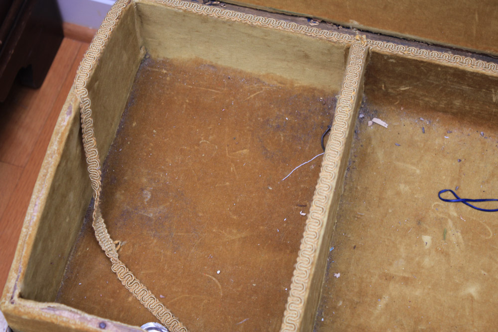 Antique Trunk with Velvet Lining