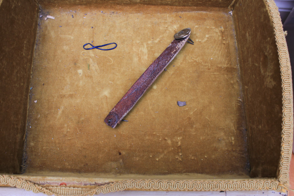 Antique Trunk with Velvet Lining