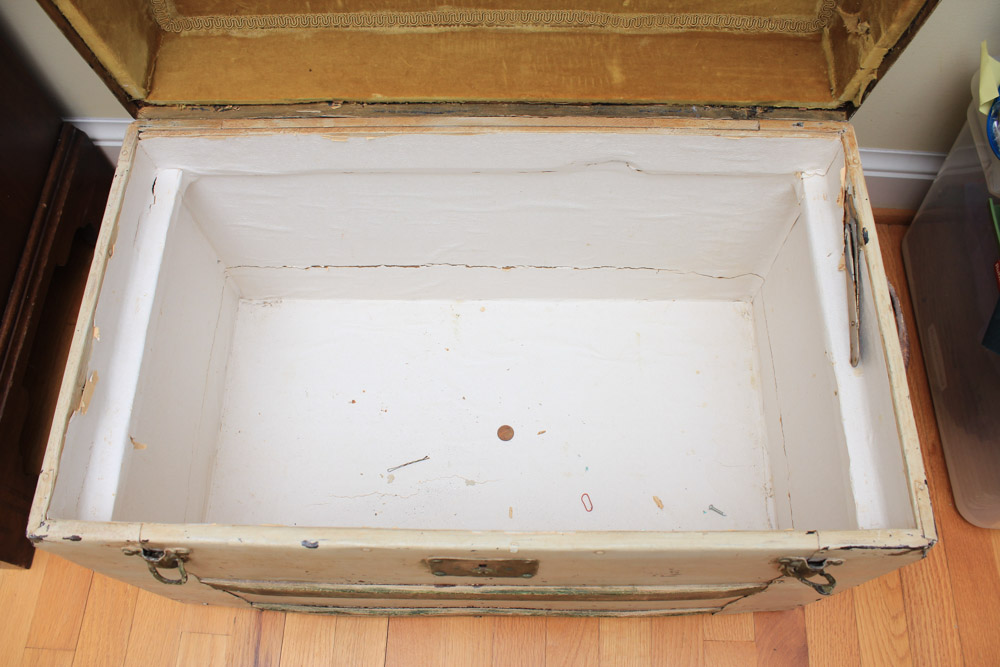 Antique Trunk with Velvet Lining