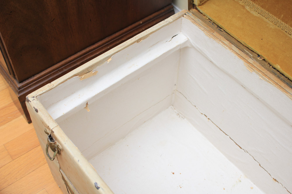 Antique Trunk with Velvet Lining