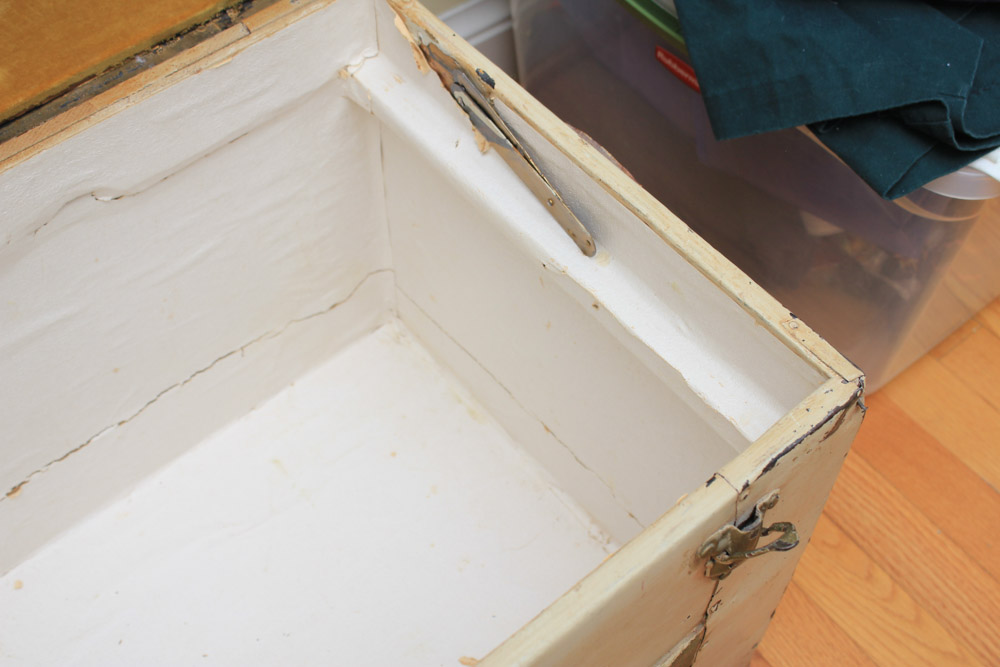 Antique Trunk with Velvet Lining