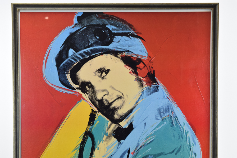 Offset Lithograph Poster After Andy Warhol "Willie Shoemaker"