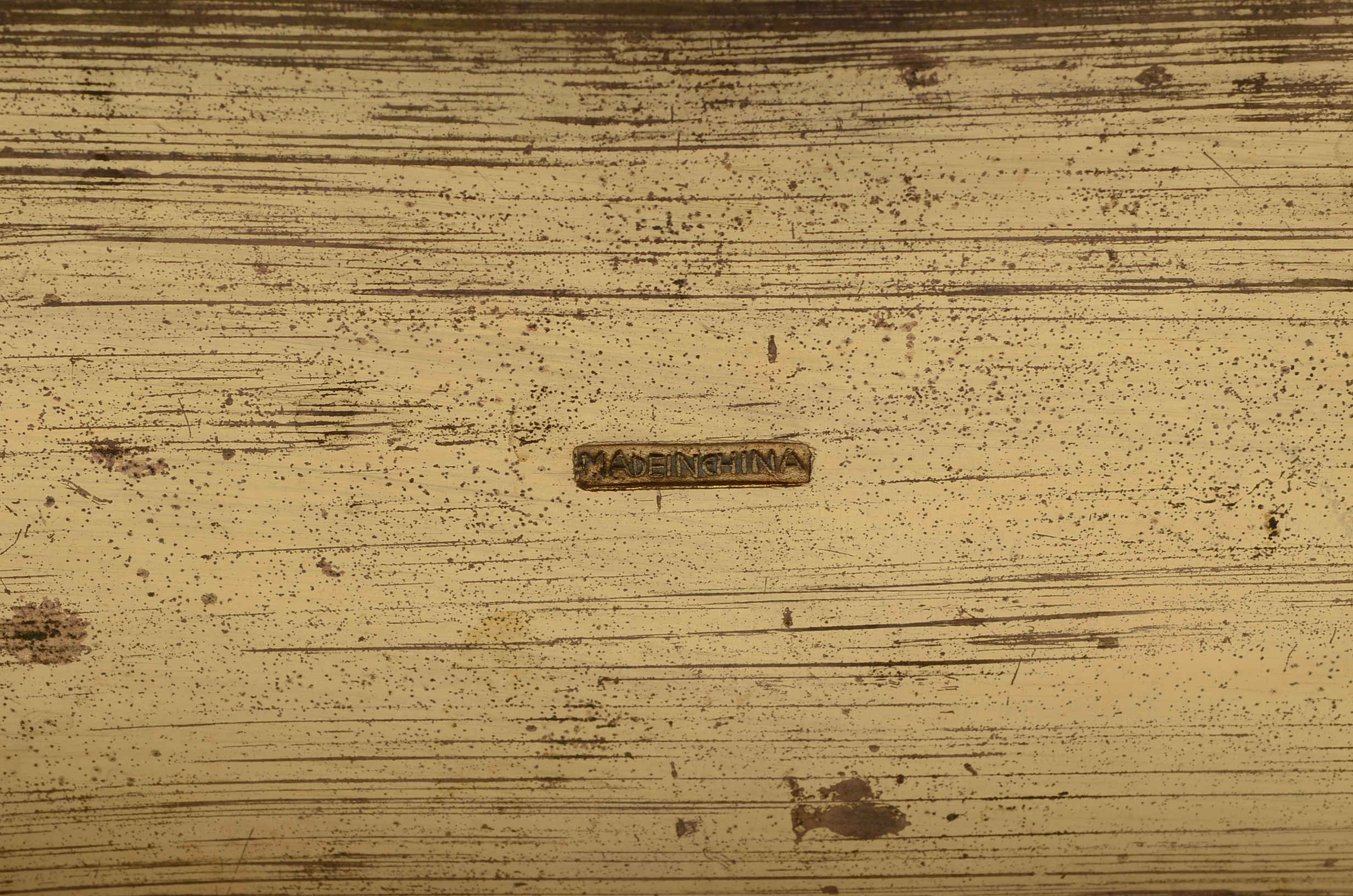 Vintage Chinese Cigarette Set in Brass and Carved Stone