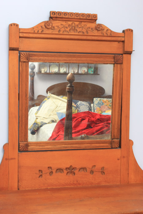 Vintage Chest of Drawers with Attached Mirror