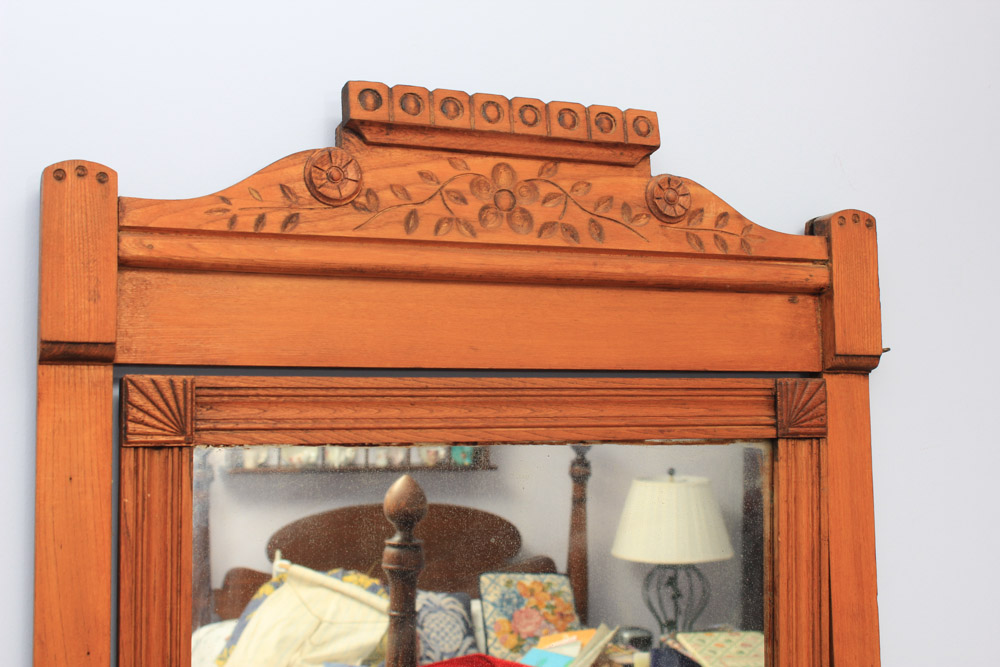 Vintage Chest of Drawers with Attached Mirror