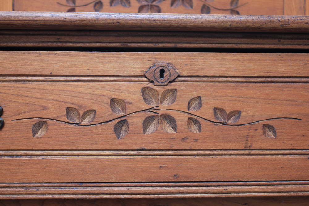 Vintage Chest of Drawers with Attached Mirror