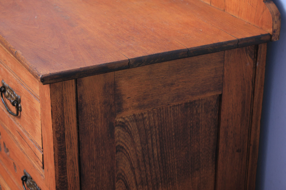 Vintage Chest of Drawers with Attached Mirror