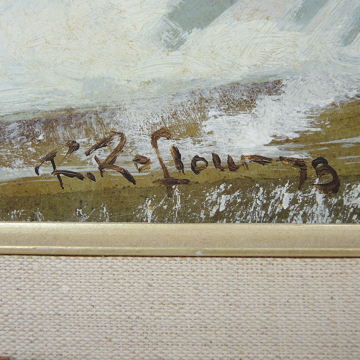 Richard Roflow Oil Painting on Panel