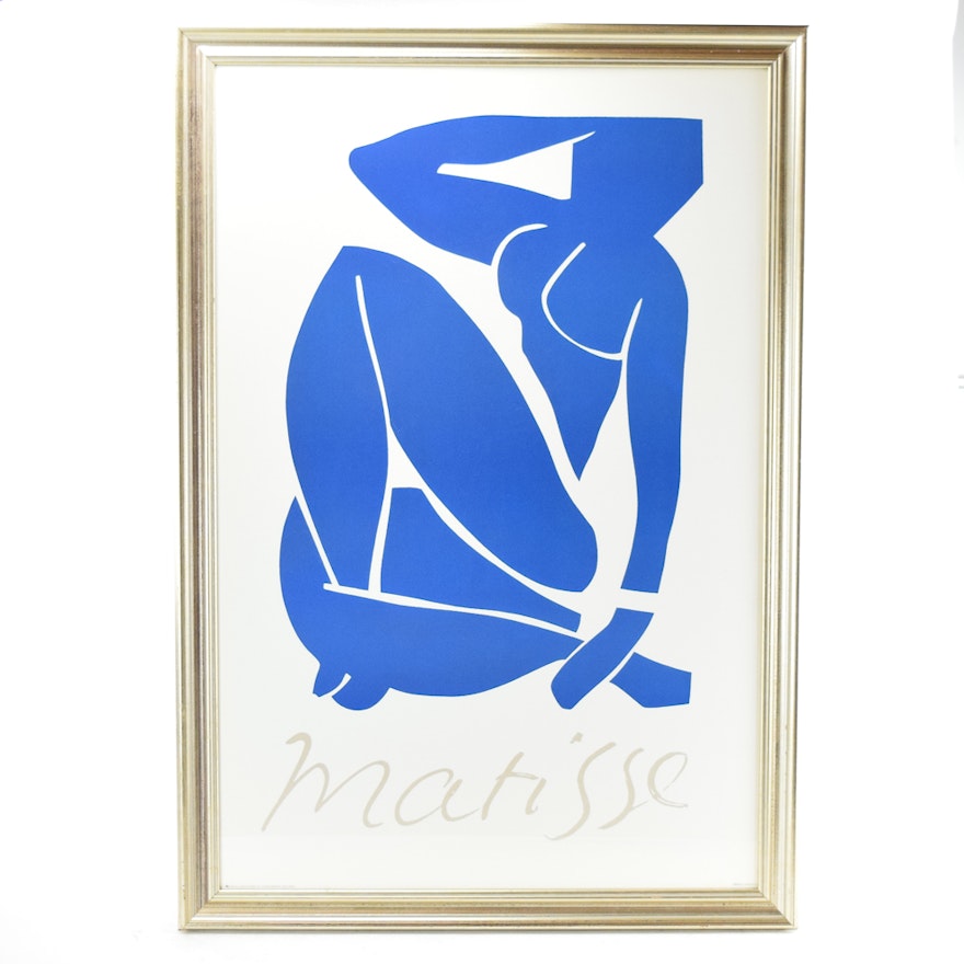 1992 Offset Lithograph After Henri Matisse "Blue Nude II"