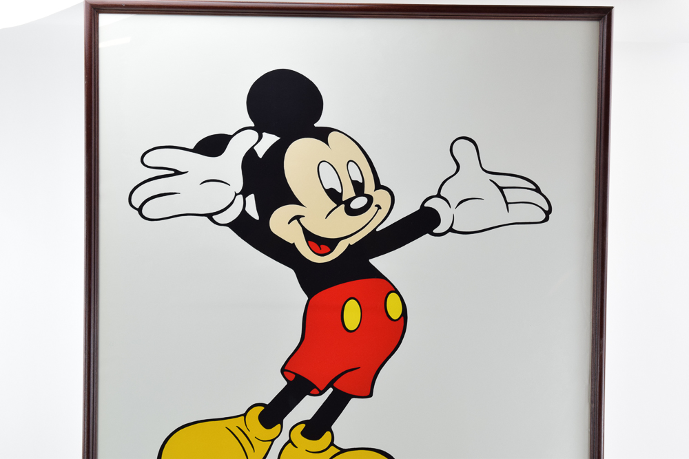 1980s Offset Lithograph Poster "Walt Disney's Mickey Mouse Filmography"