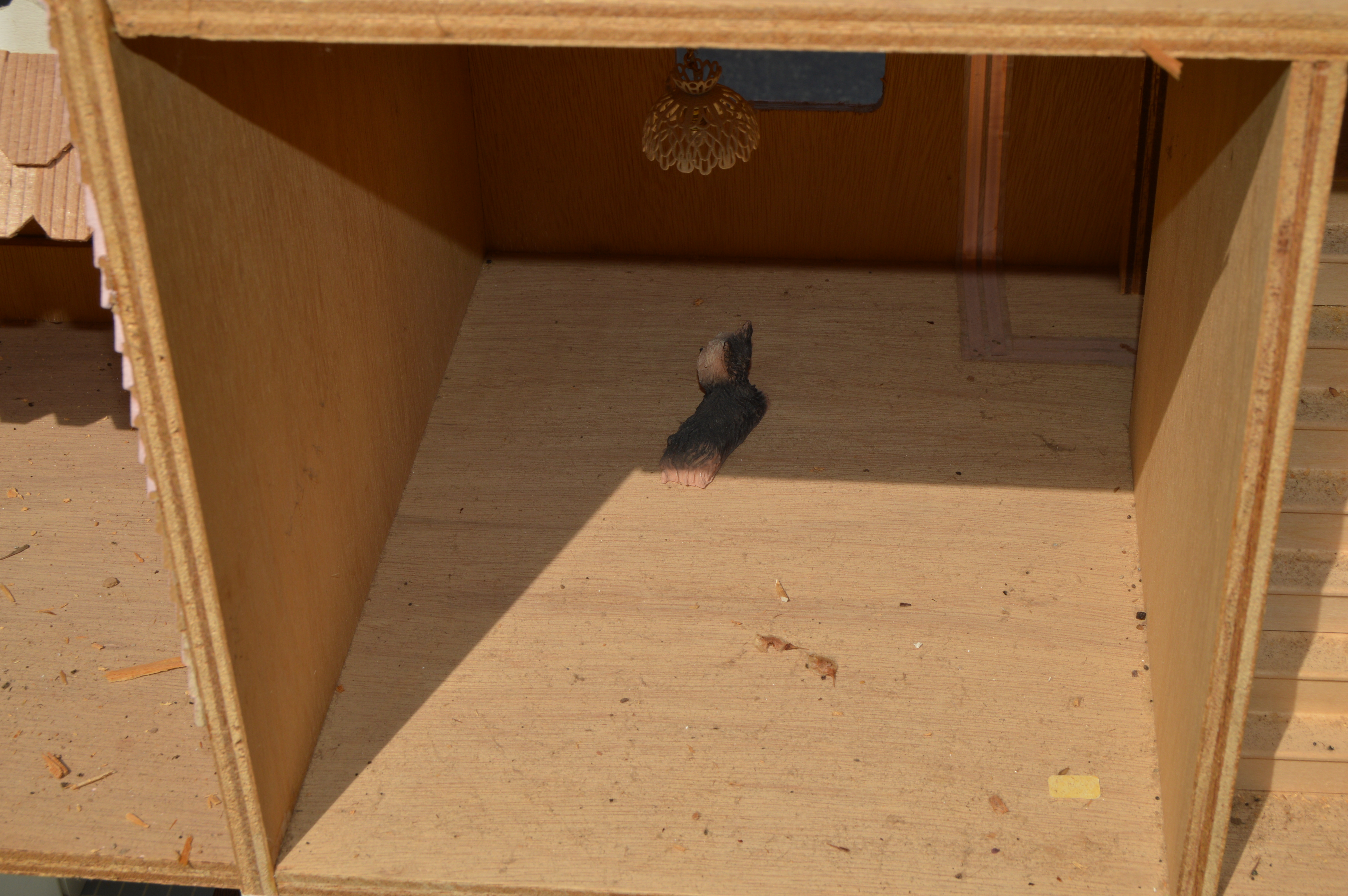 Vintage Pink Farmhouse Dollhouse and Gazebo