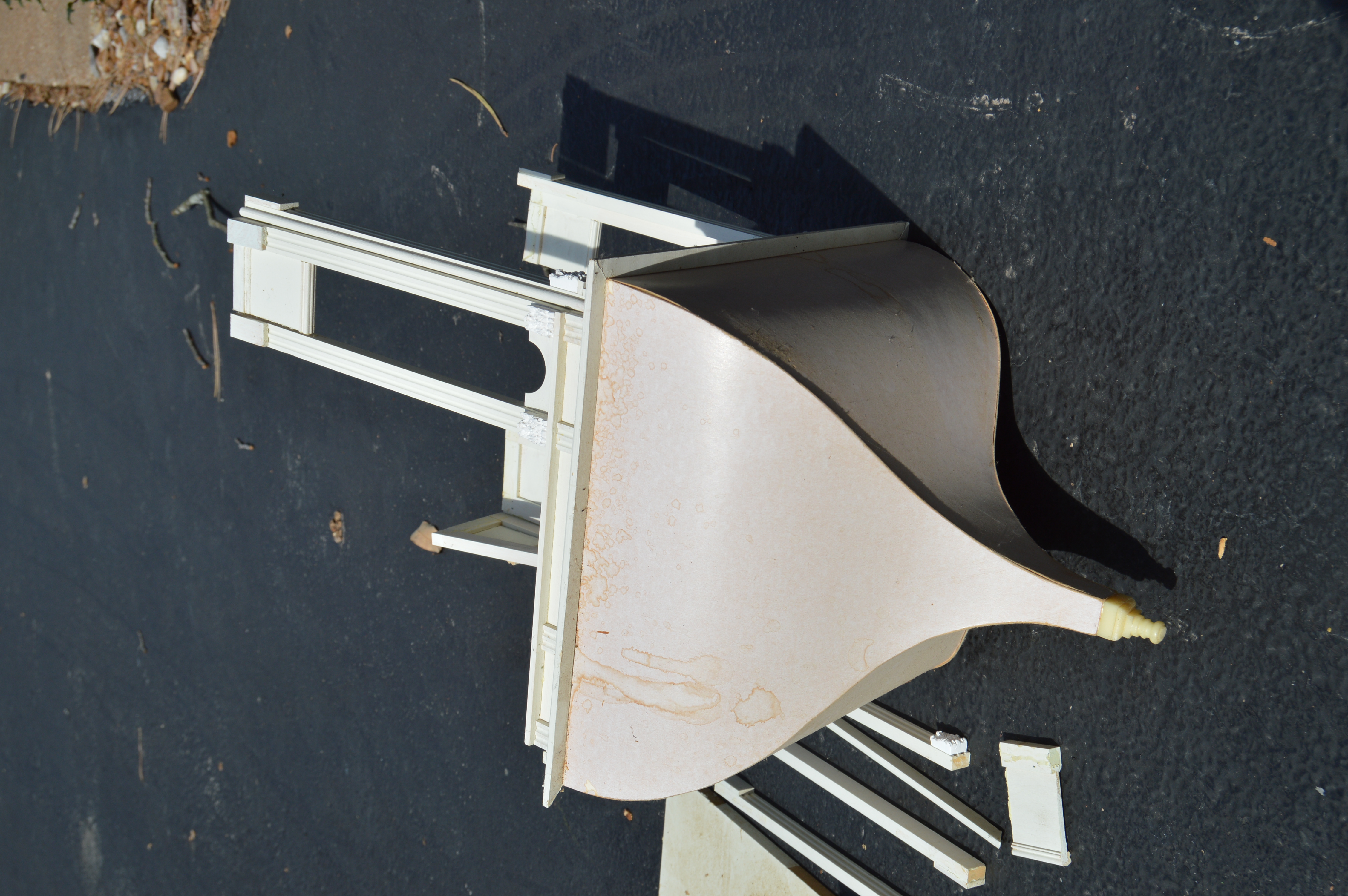 Vintage Pink Farmhouse Dollhouse and Gazebo