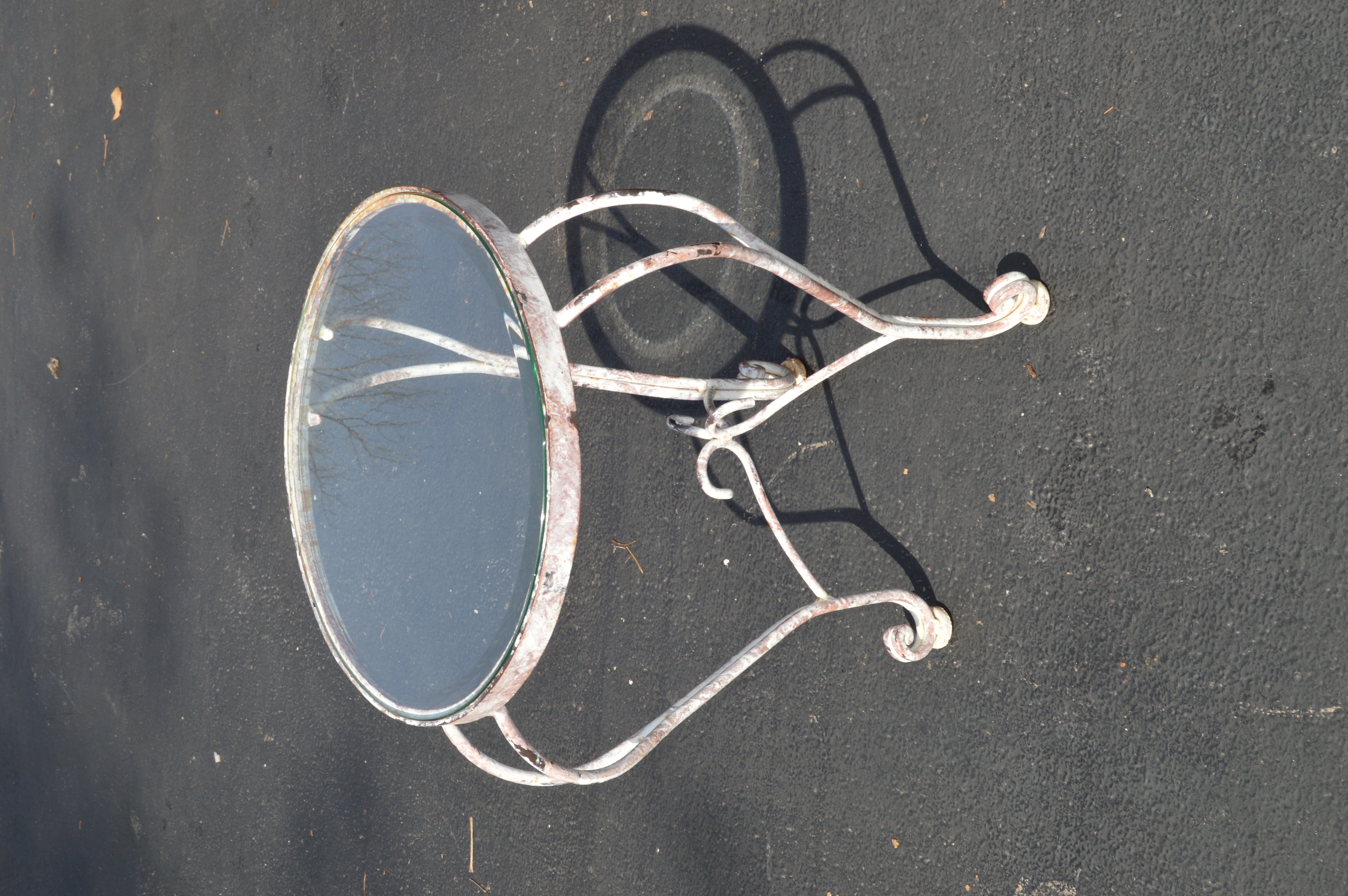 Vintage Glass Top Patio Tables