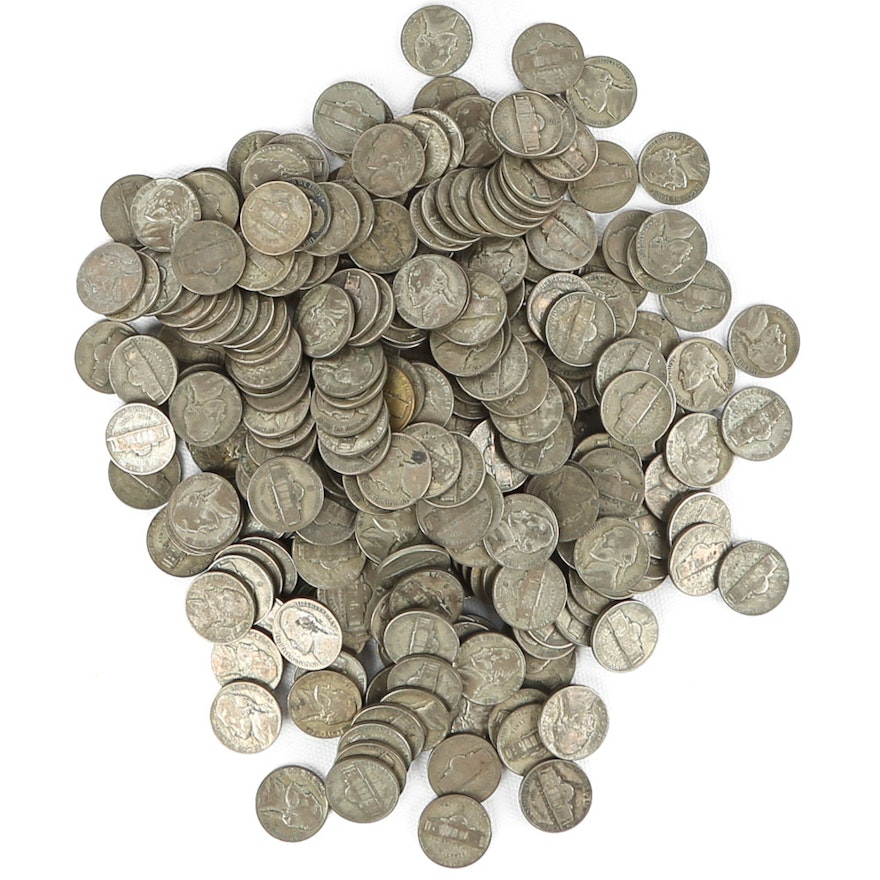 270 1942 -1945 Jefferson Silver War Nickels