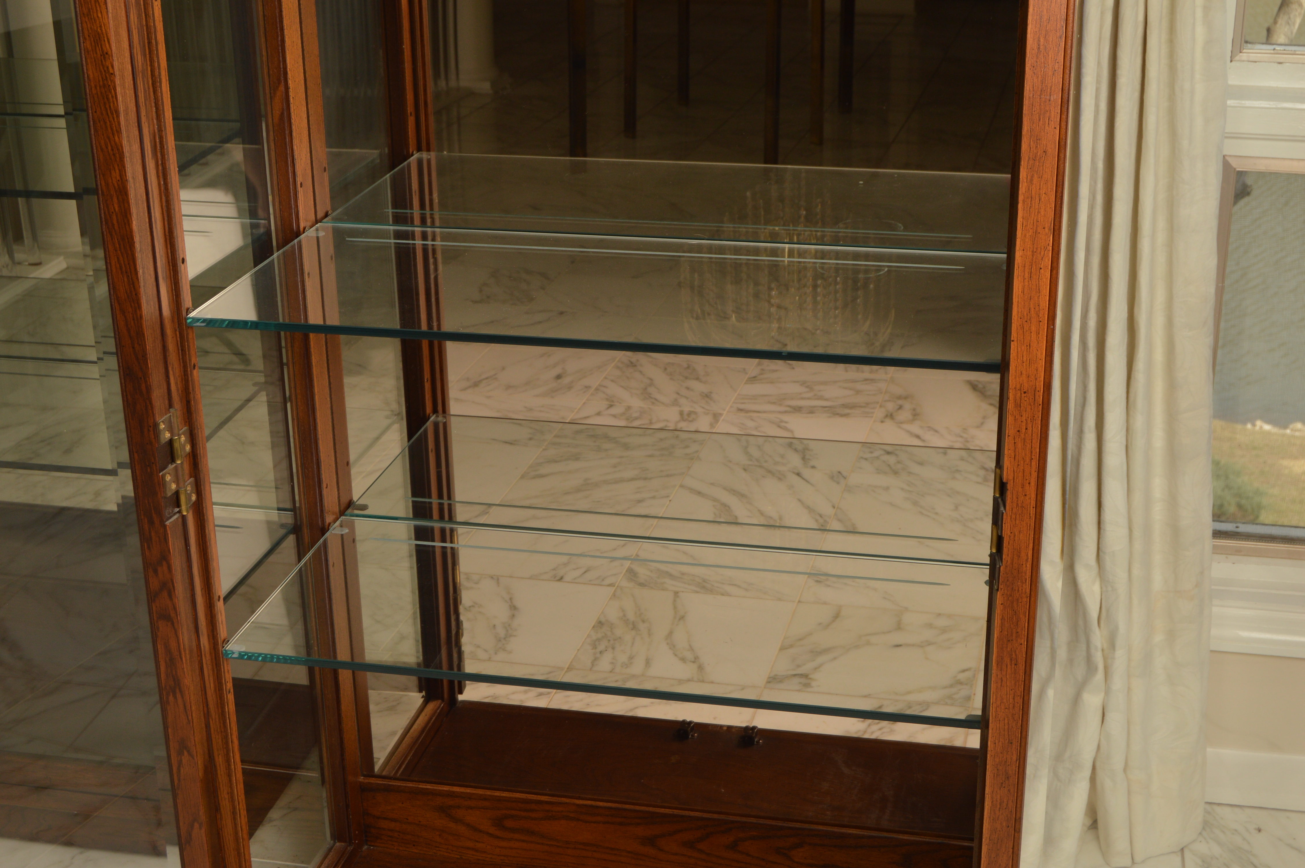 Pair of Elm Display Cabinets by Henredon