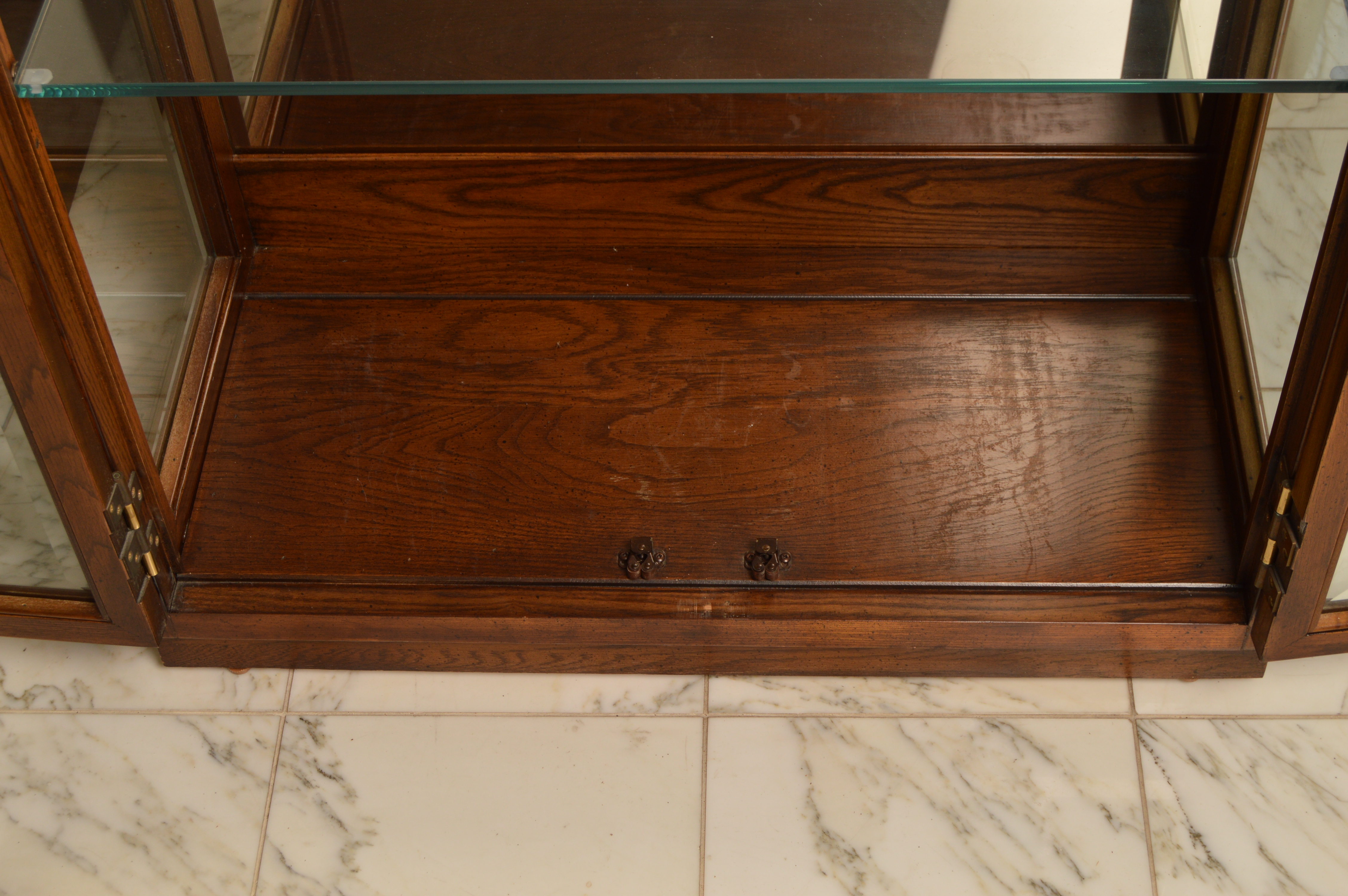 Pair of Elm Display Cabinets by Henredon