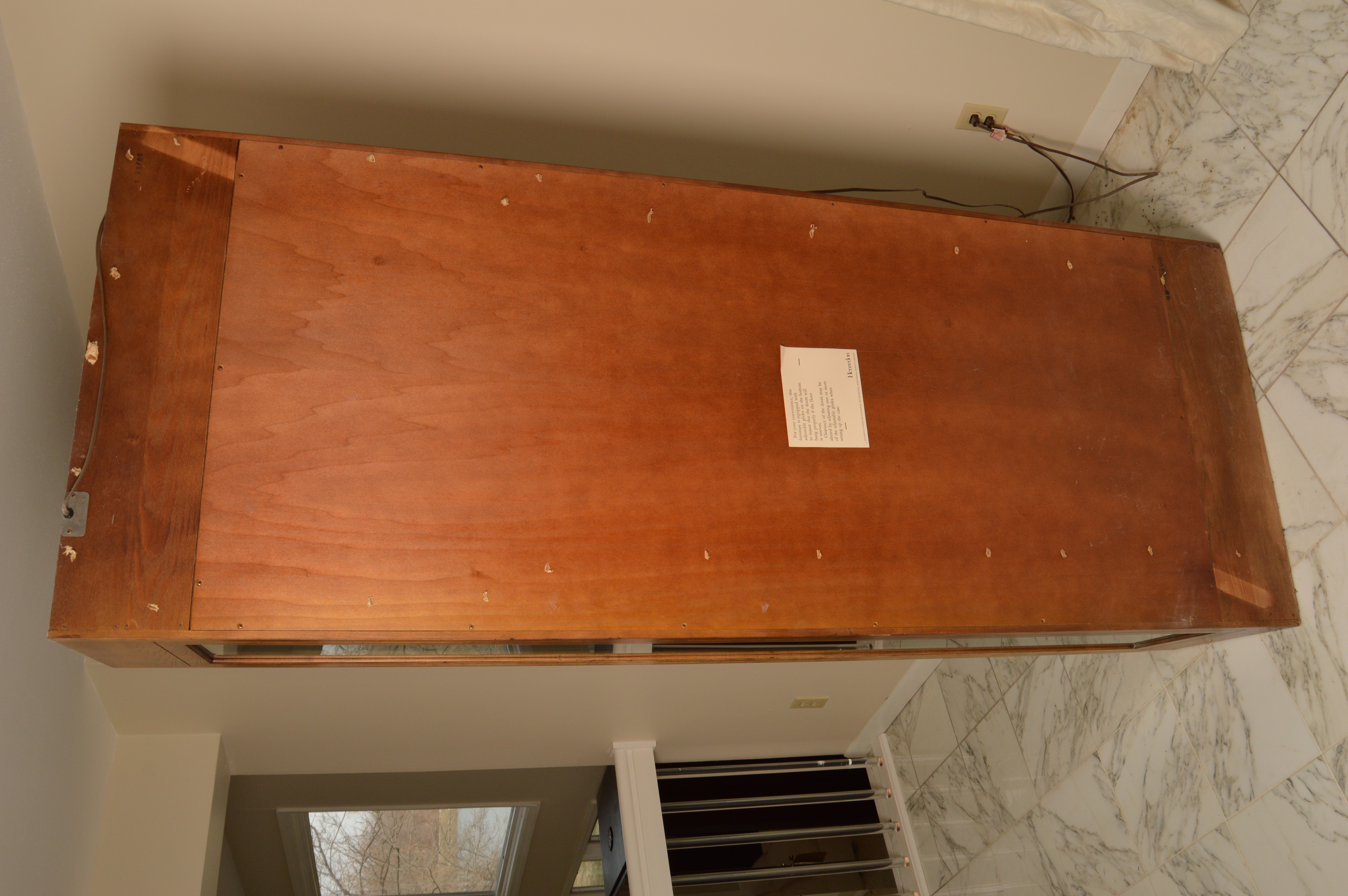 Pair of Elm Display Cabinets by Henredon