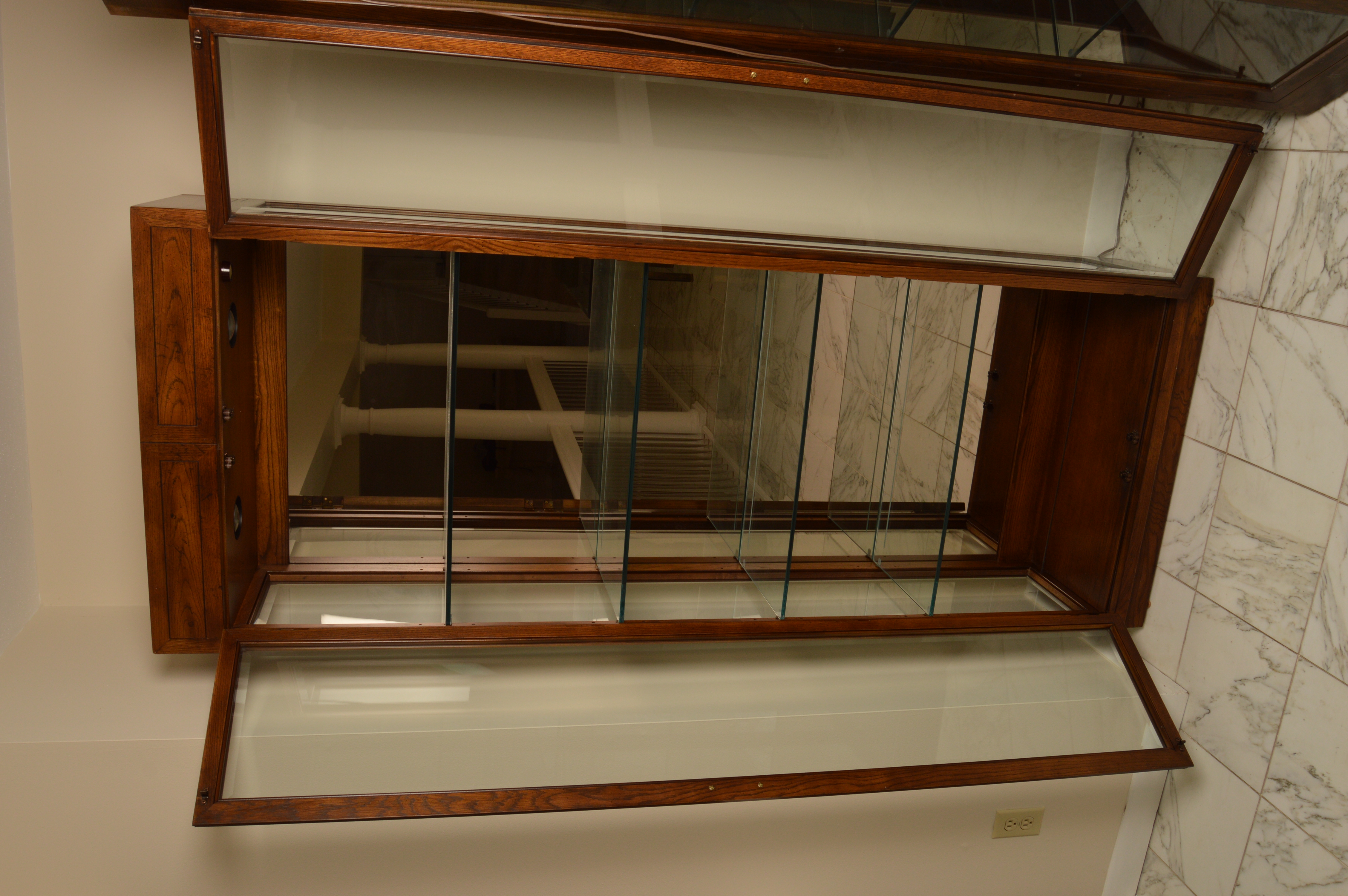 Pair of Elm Display Cabinets by Henredon