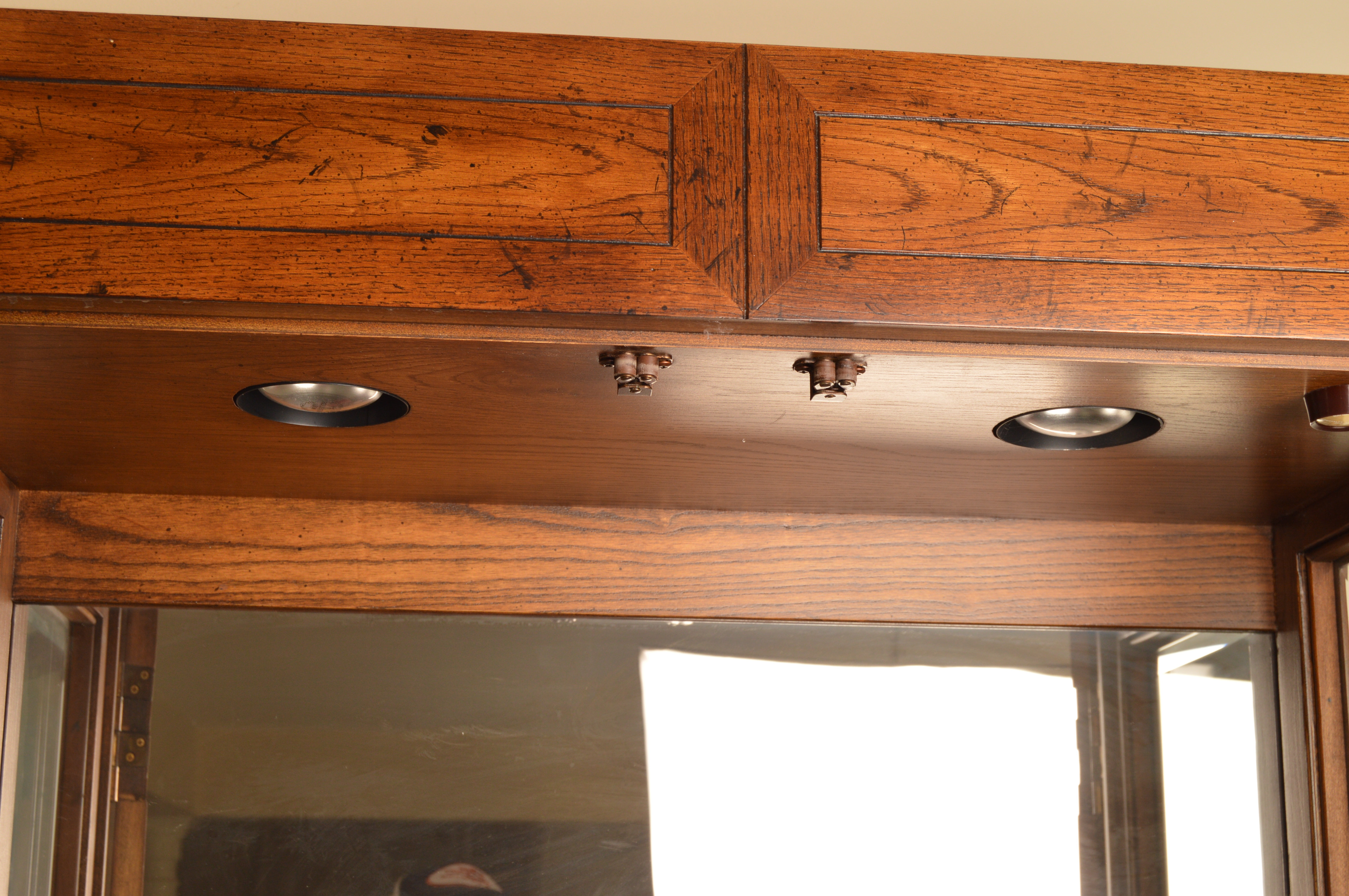 Pair of Elm Display Cabinets by Henredon