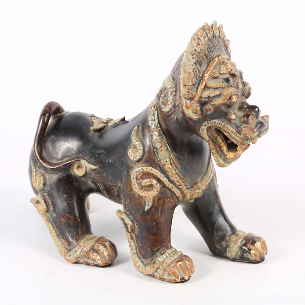Chinese Inspired Guardian Lion Statues