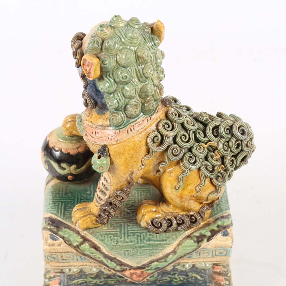 Chinese Inspired Guardian Lion Statues