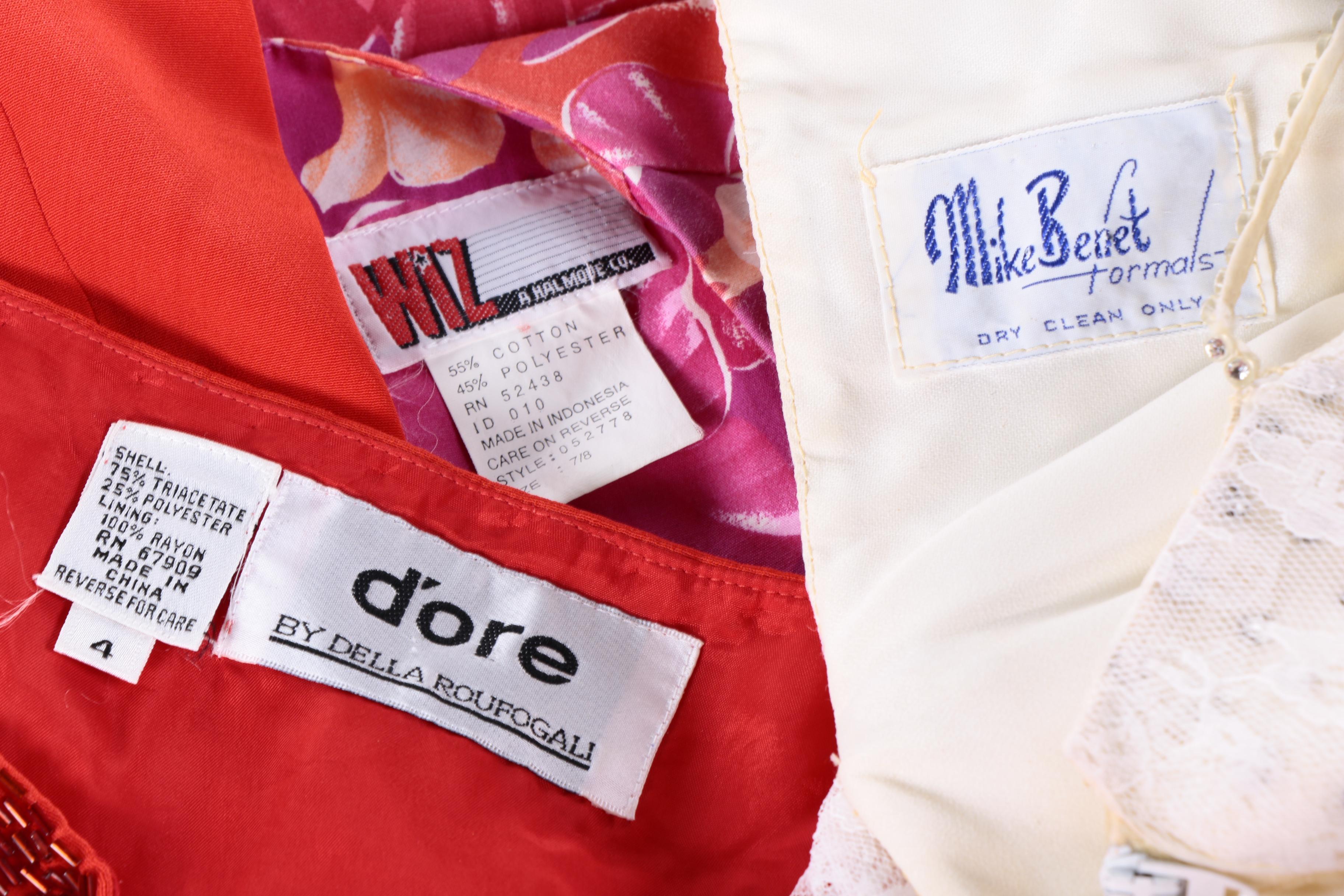 Vintage Formal Dresses Including D'ore and Mike Benet