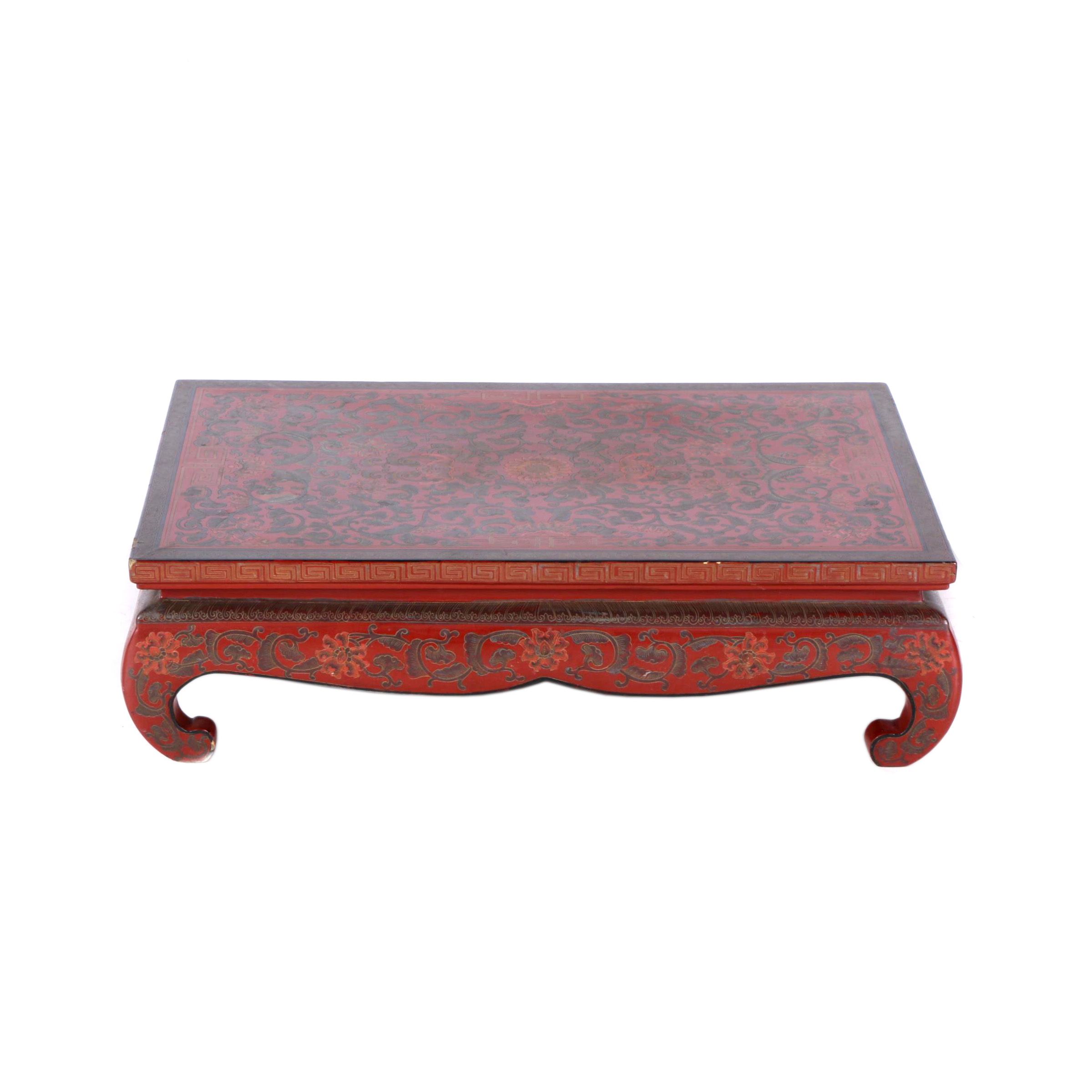 Antique Chinese Wooden Tea Tray