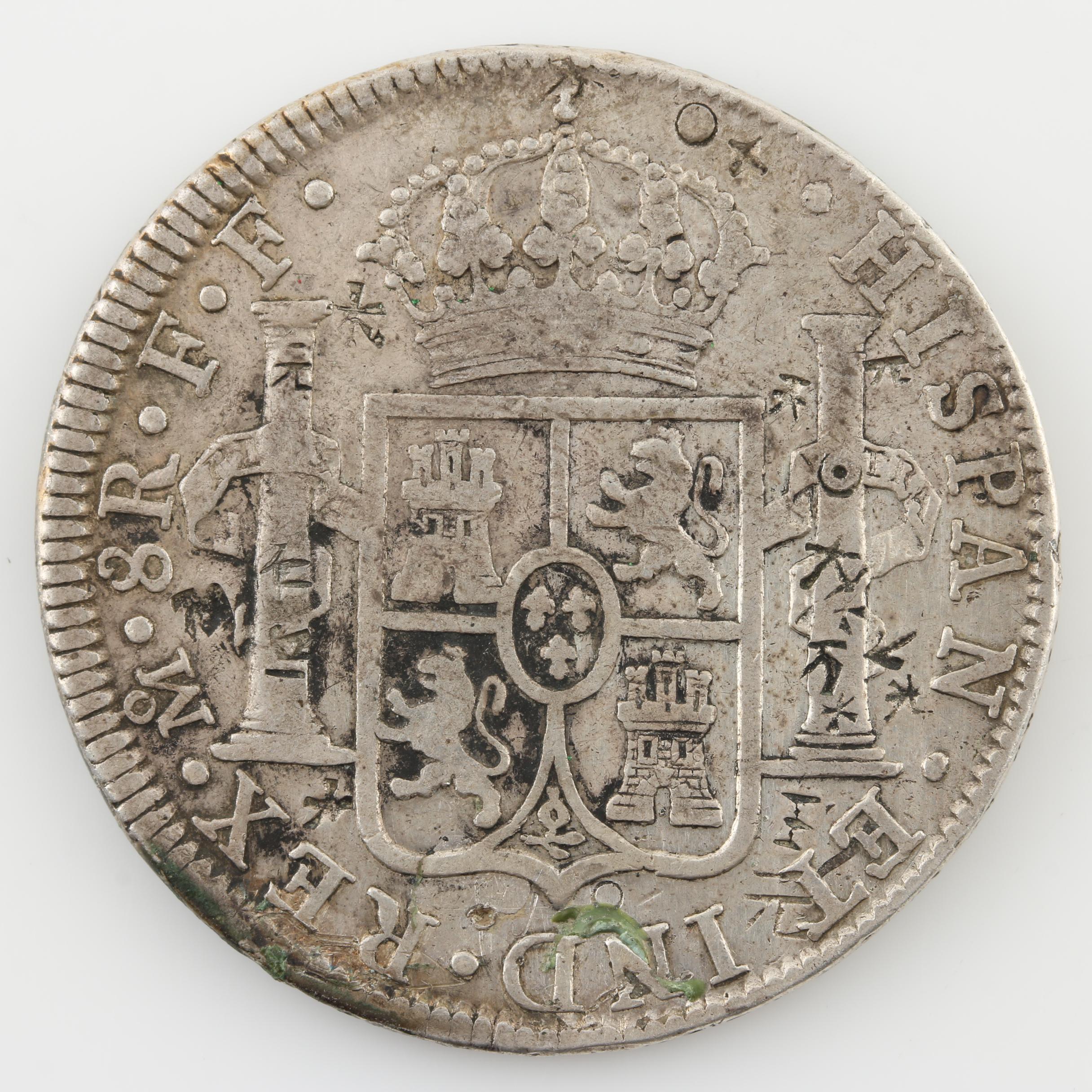 1783 Mexico Spanish Colony 8 Reales Silver Coin