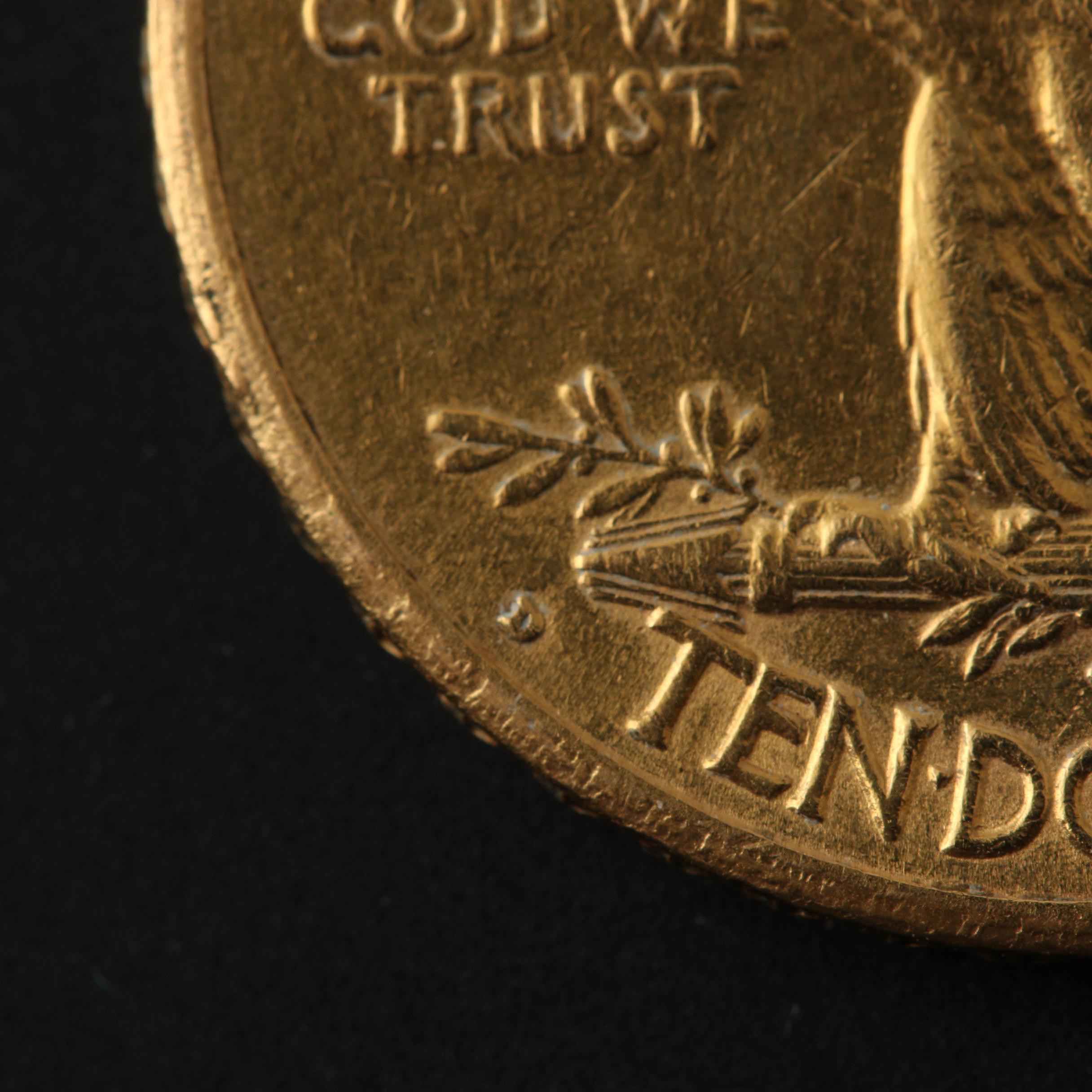 1914-D Indian Head $10 Gold Eagle