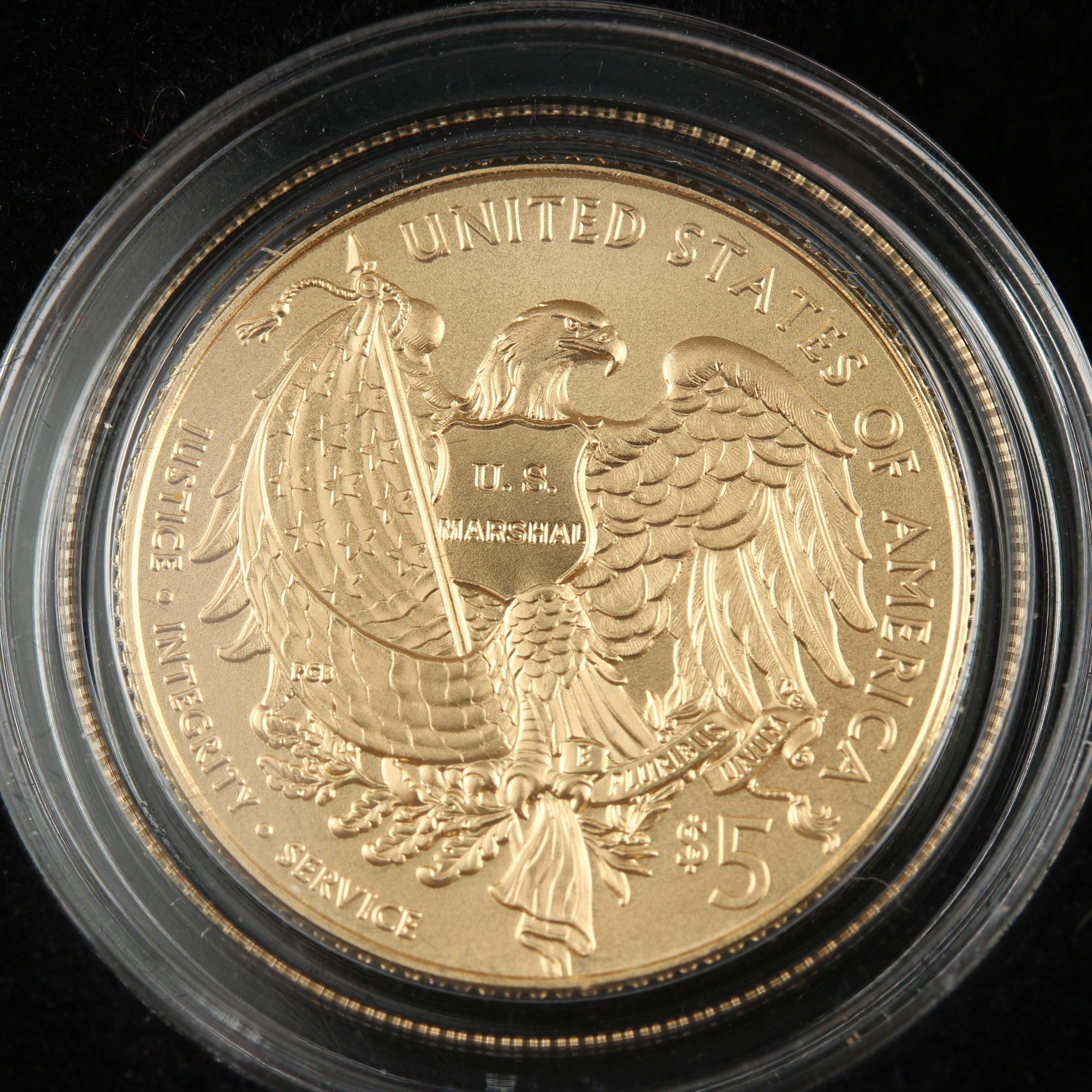 2015-W U.S. Marshals Service Commemorative $5 Gold Coin