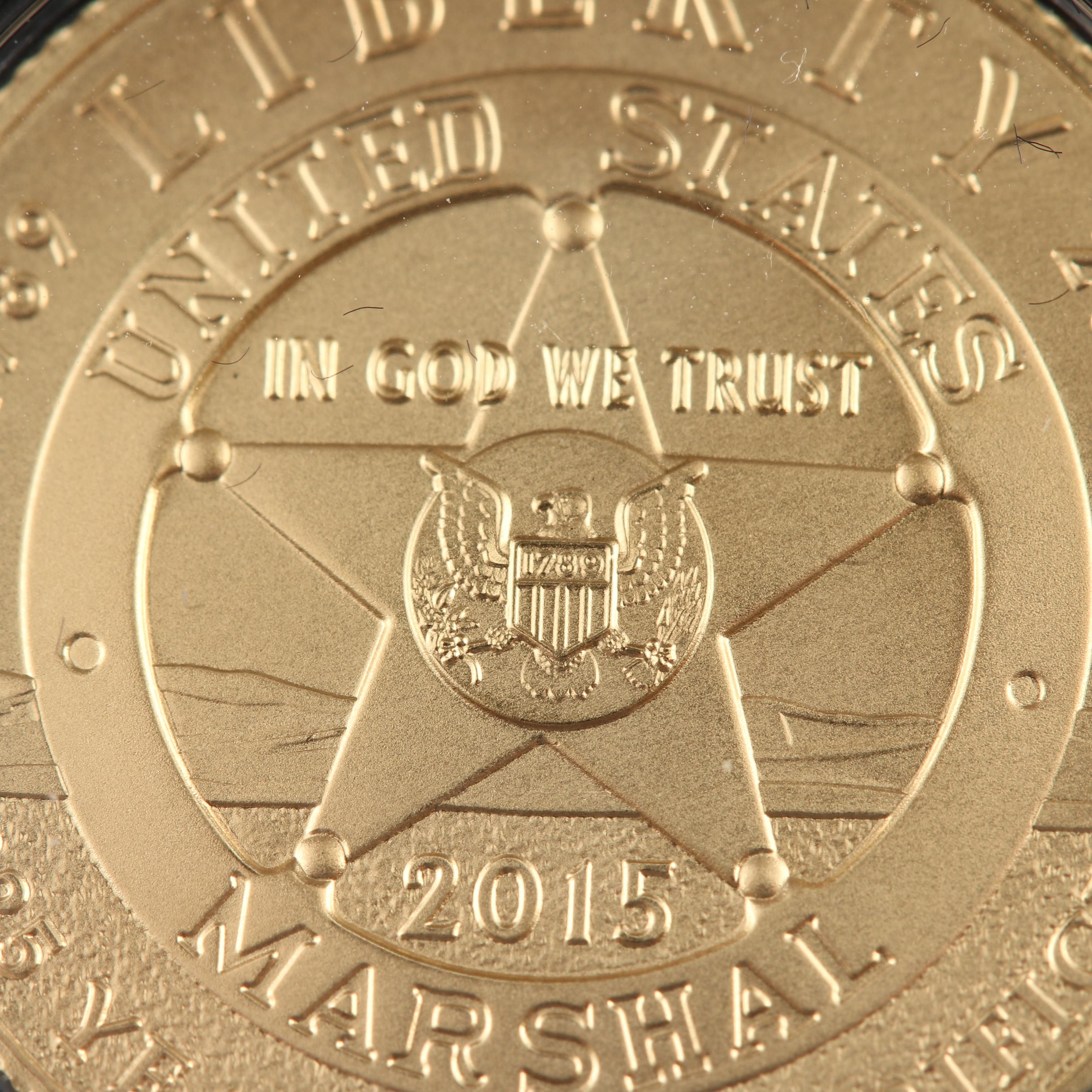 2015-W U.S. Marshals Service Commemorative $5 Gold Coin