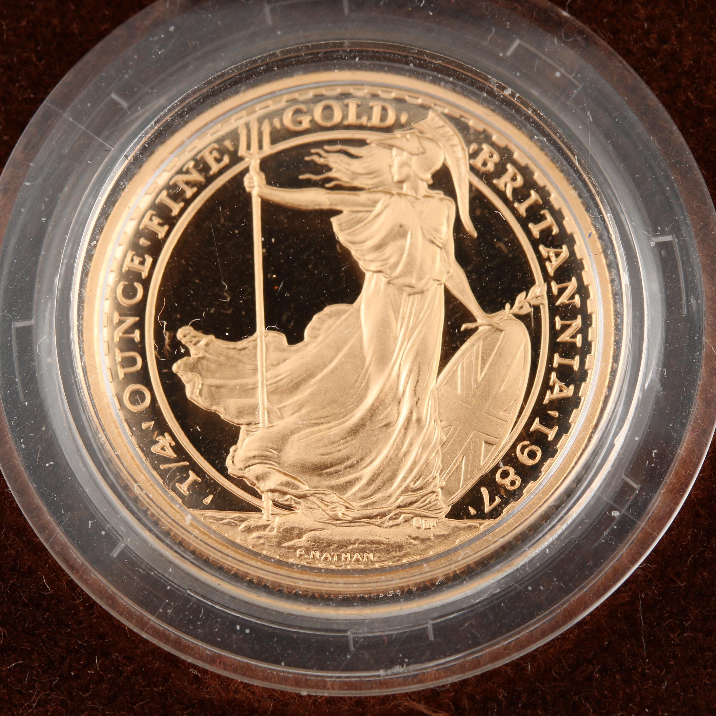 1987 Britannia Two Gold Coin Proof Set