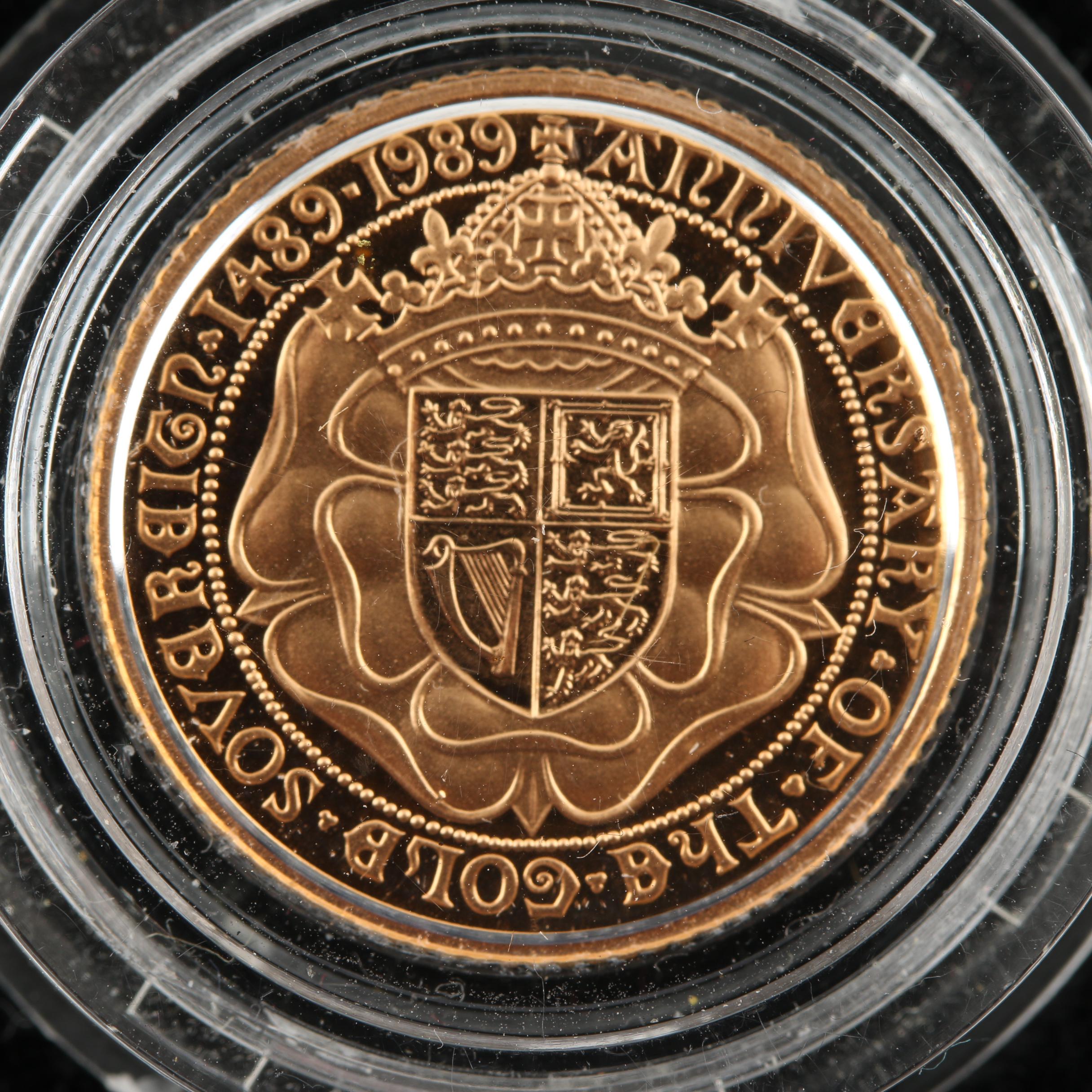 British 1989 Proof Half Sovereign Gold Coin