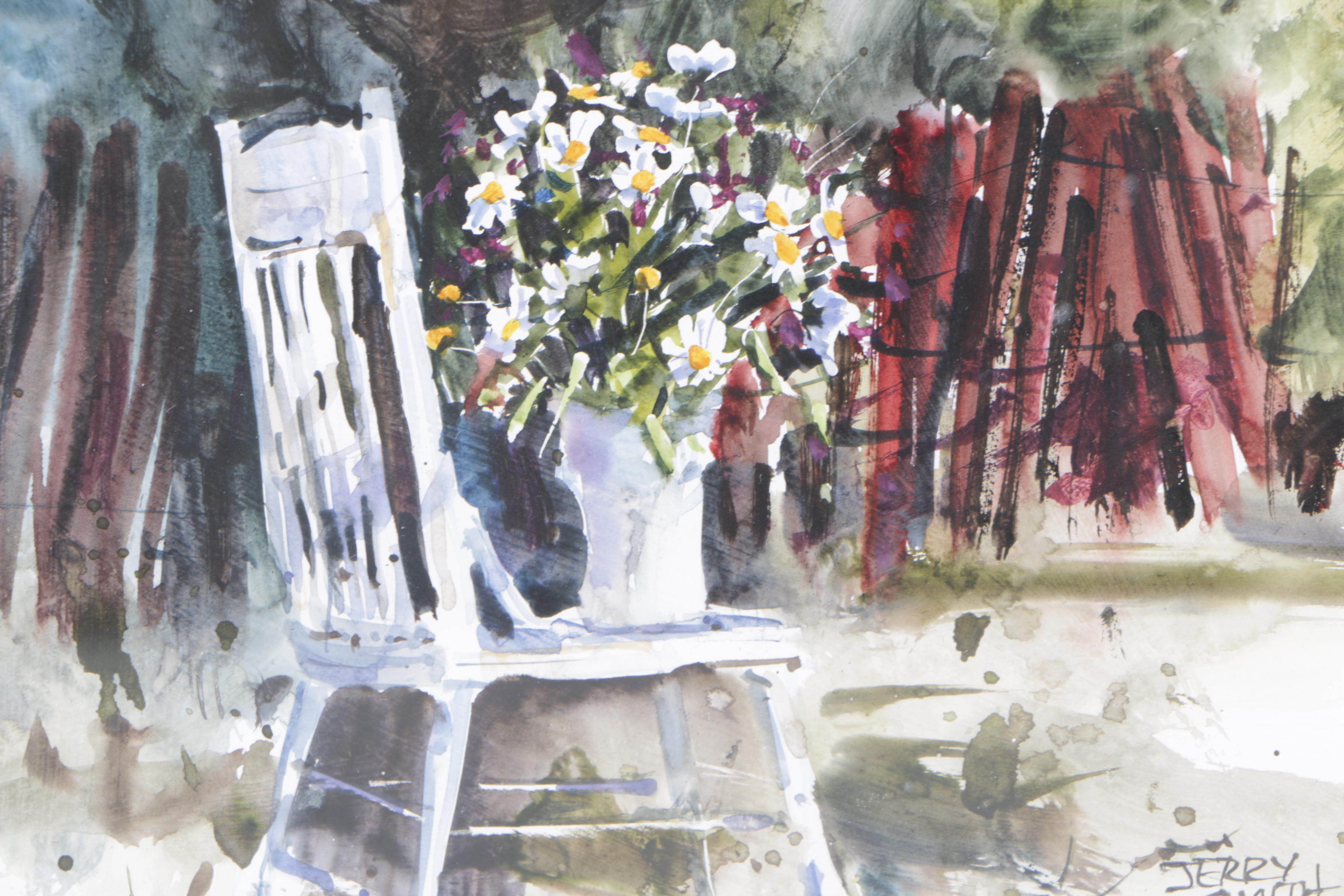 Jerry Smith Acrylic Painting "Lawn Chair"